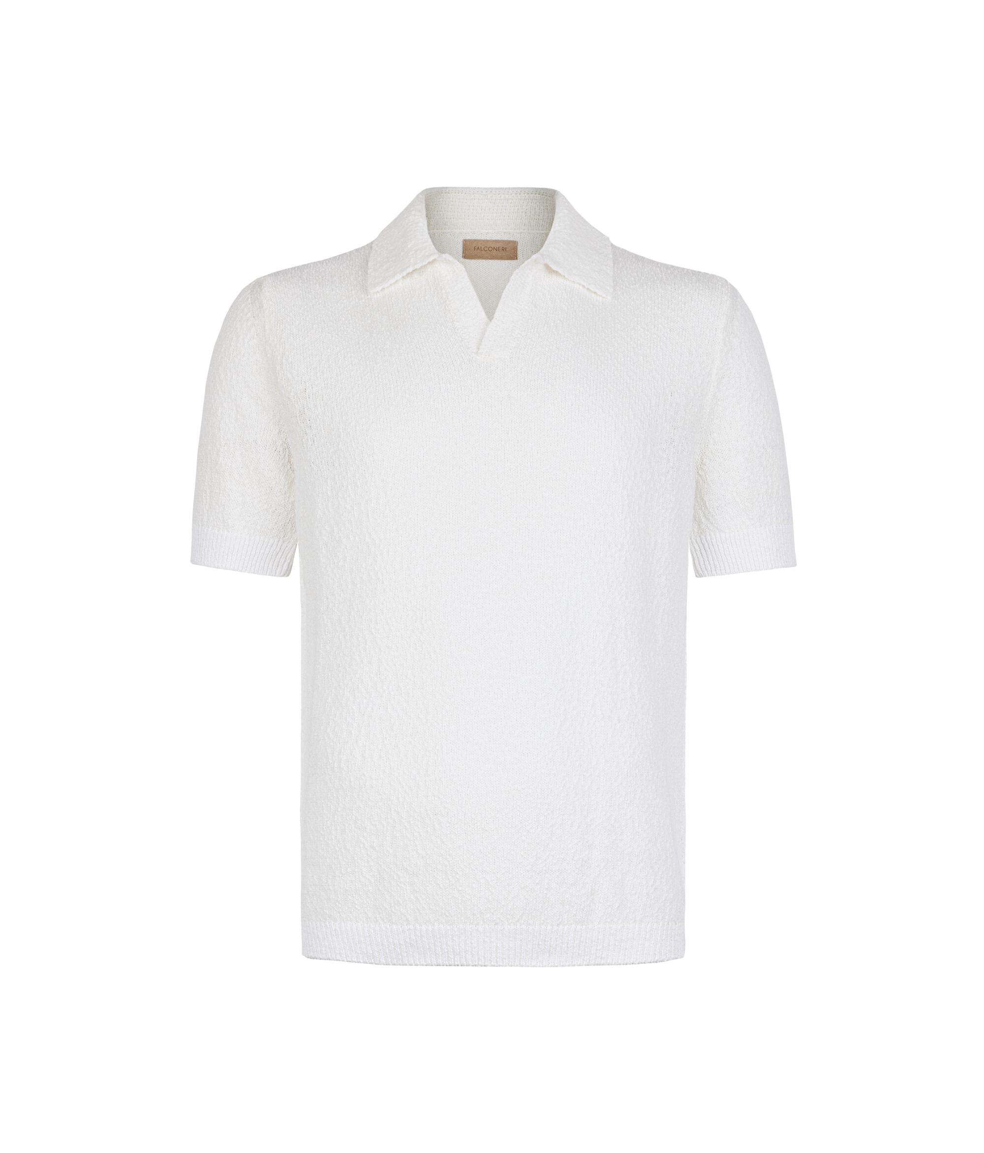 Poloshirt aus Bouclé-Baumwolle