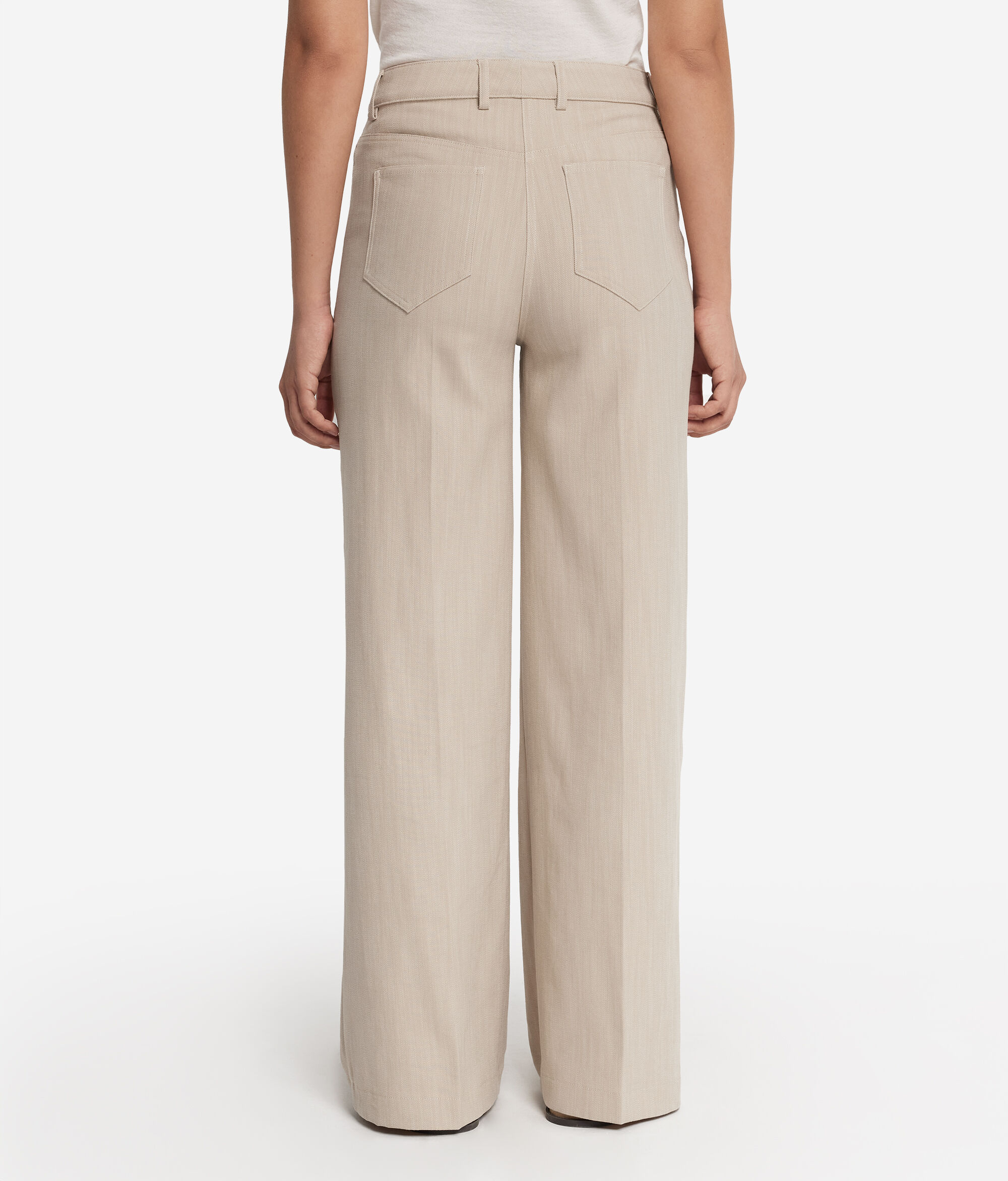 Pantalon large en coton