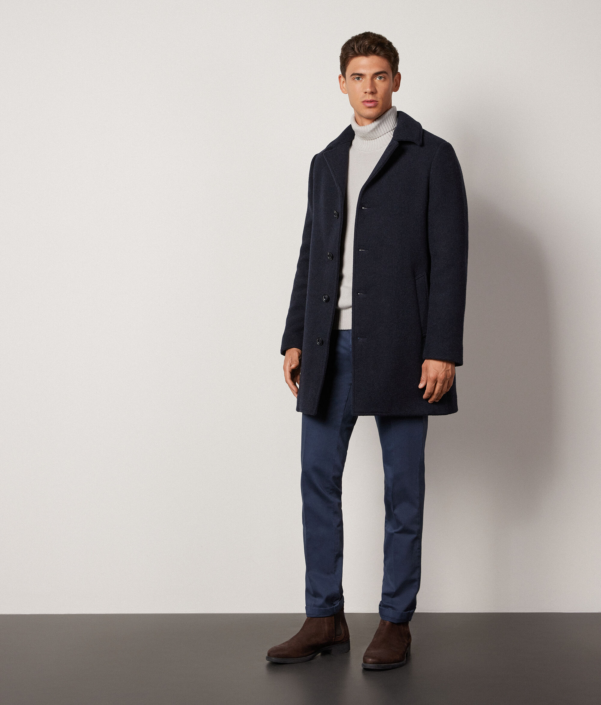 Ultrasoft Cashmere Single-Breasted Coat