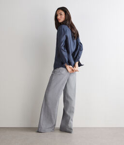 Camicia in lino - BLUE