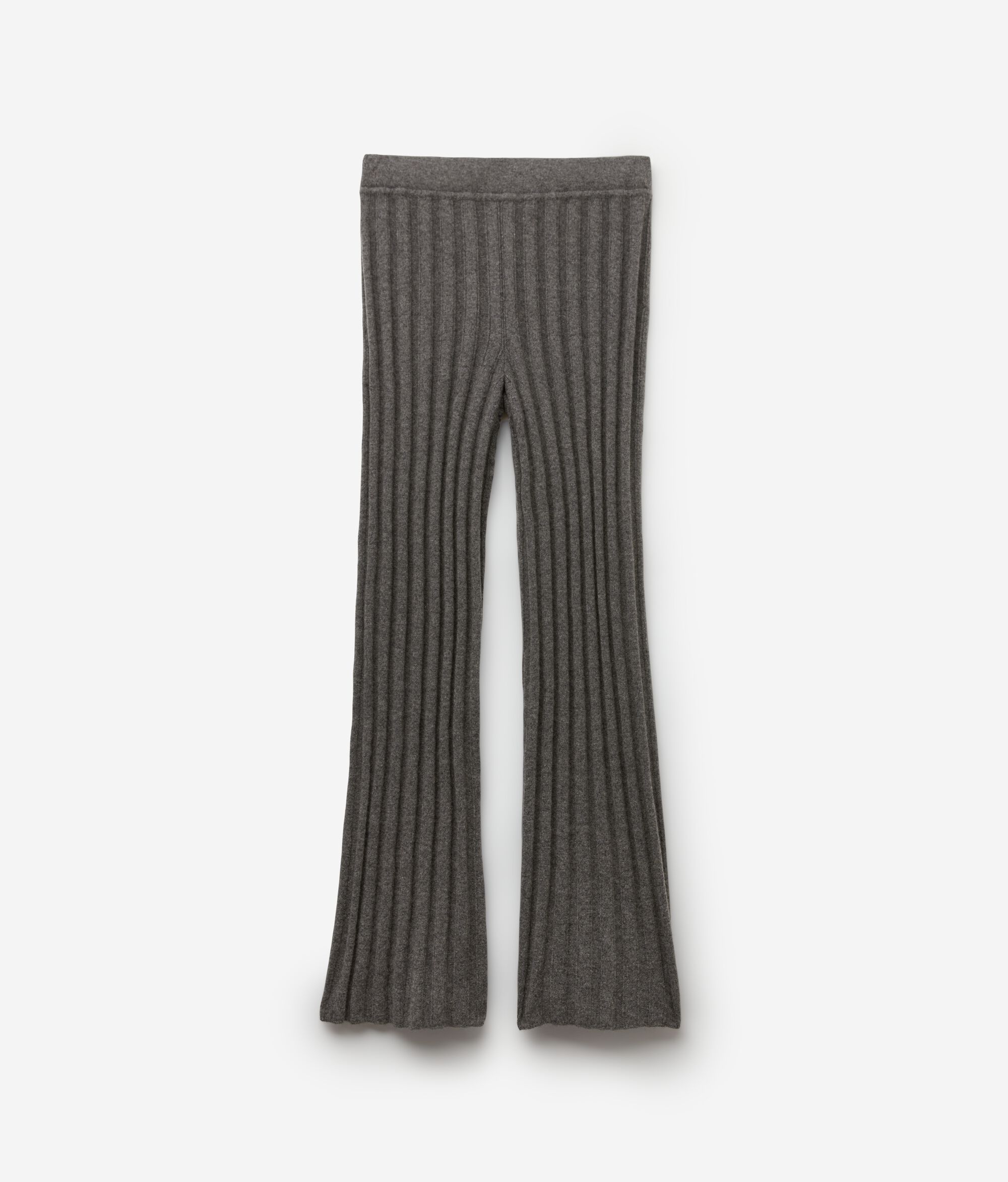 Παντελόνι Palazzo από Cashmere με Πλέξη Λάστιχο