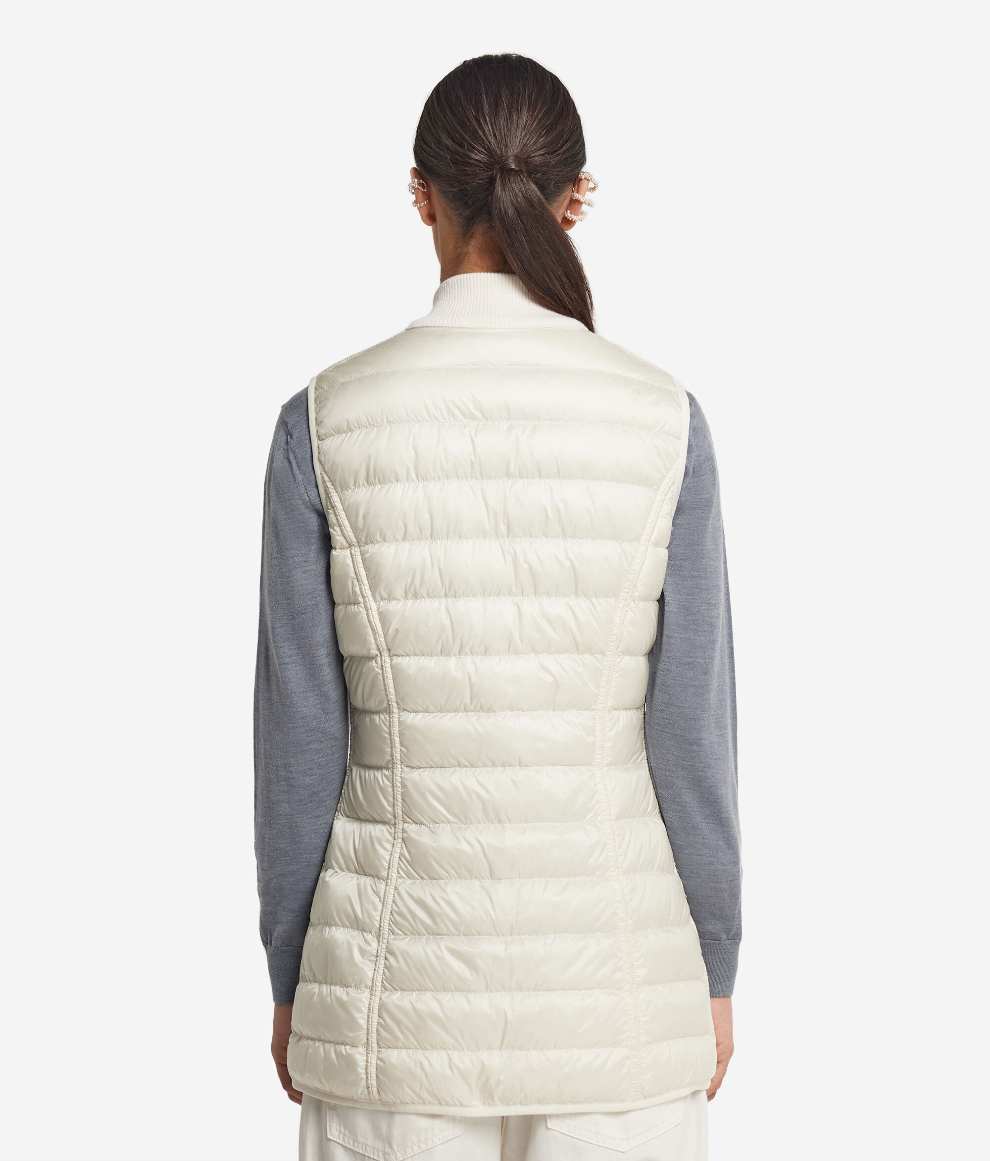 Reversible Sleeveless Short Quilted Jacket