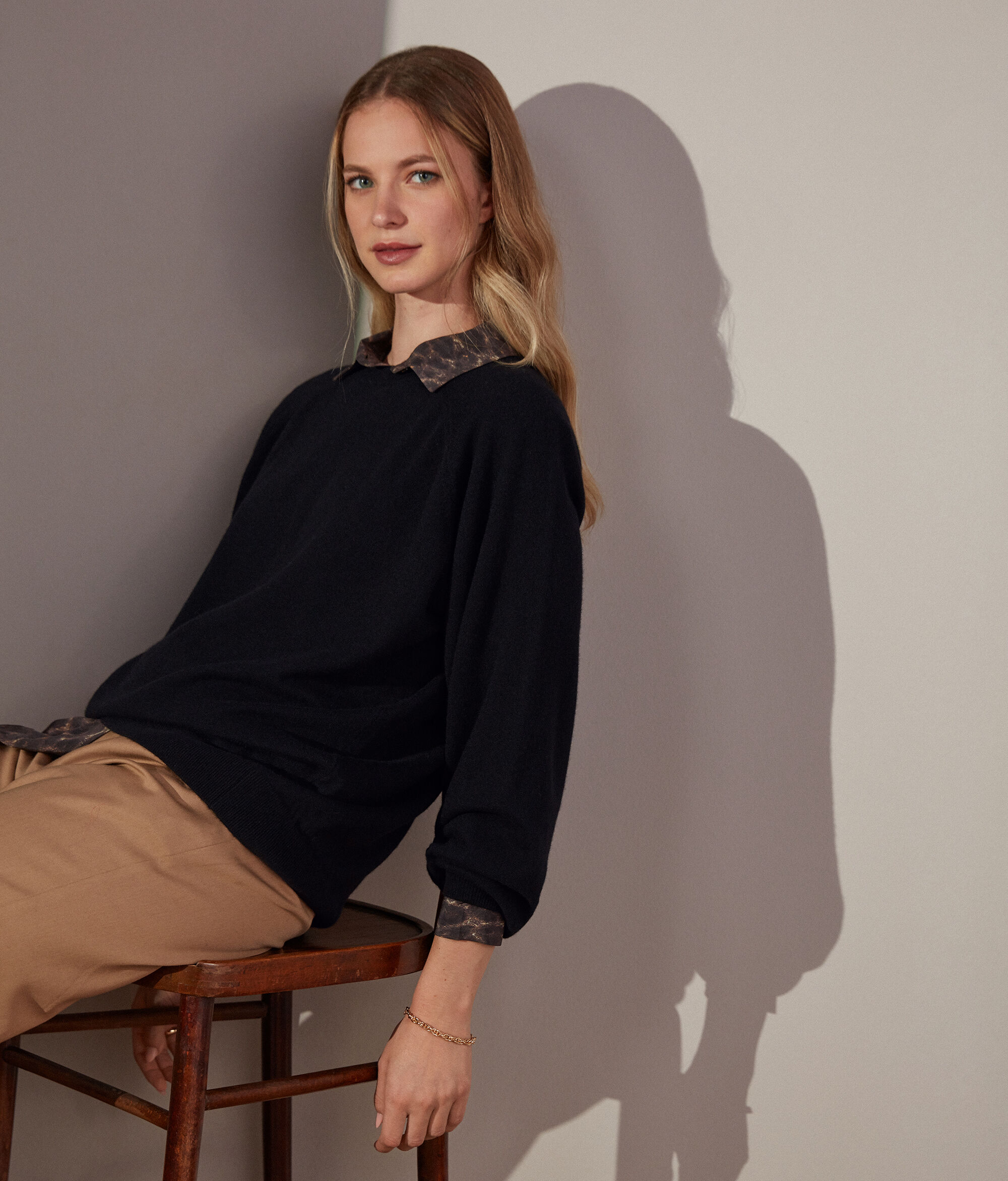 Удлинённый джемпер из ультрамягкого кашемира