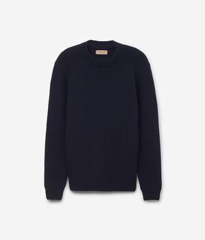 Ribbed Ultrasoft Cashmere Round-Neck Jumper