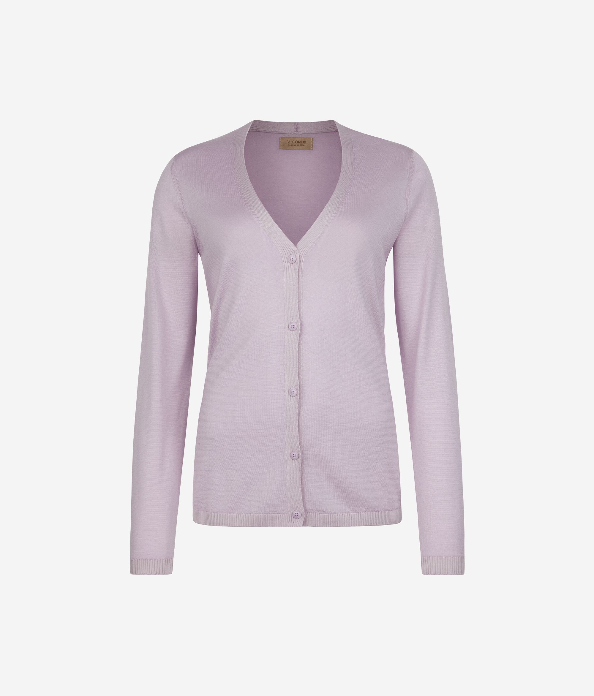 Golfino con scollo a V in Cashmere Silkfine