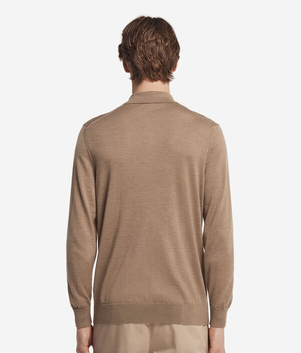 Джемпер-поло из ультратонкого кашемира