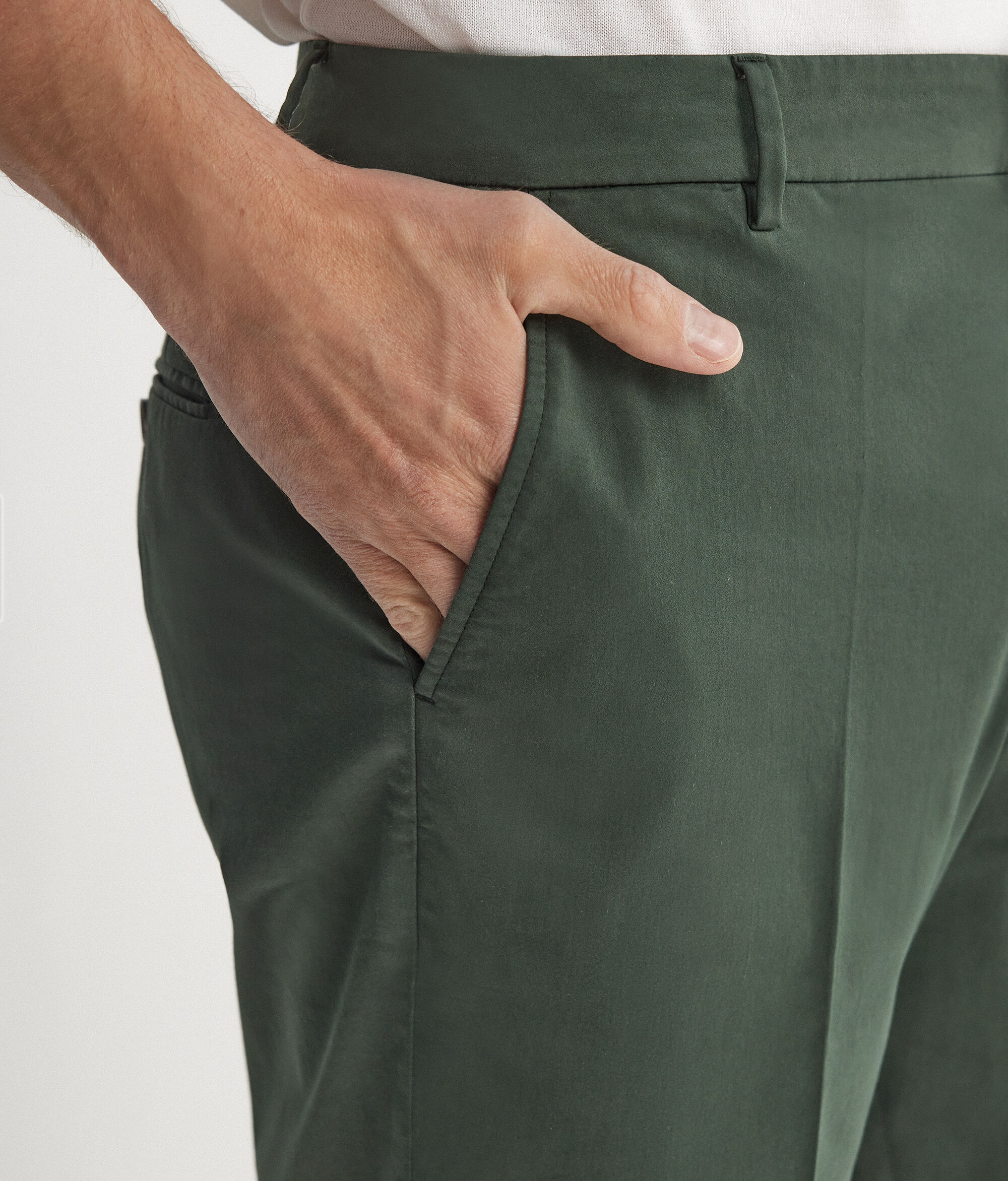 Pantalone Chino Corto in Cotone
