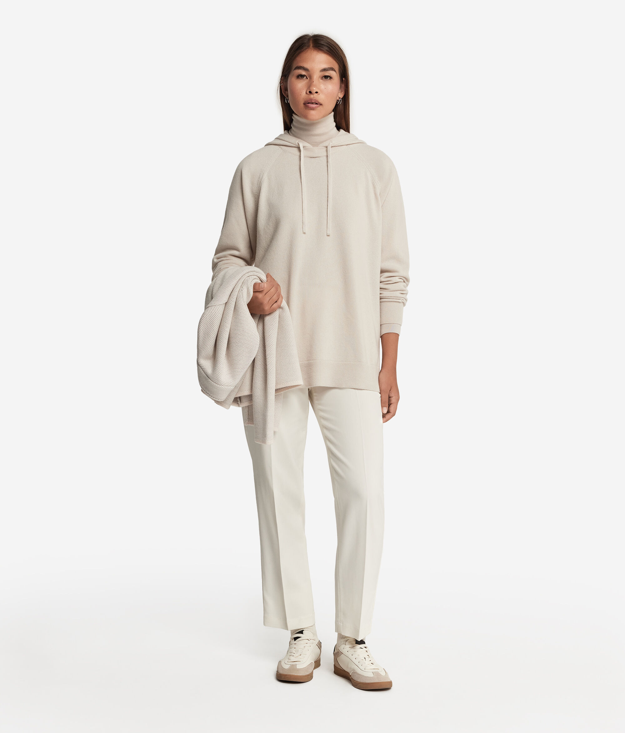 Felpa con Cappuccio in Cashmere Ultrasoft