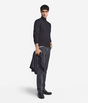 Jersei amb coll perkins de màniga llarga de Cashmere