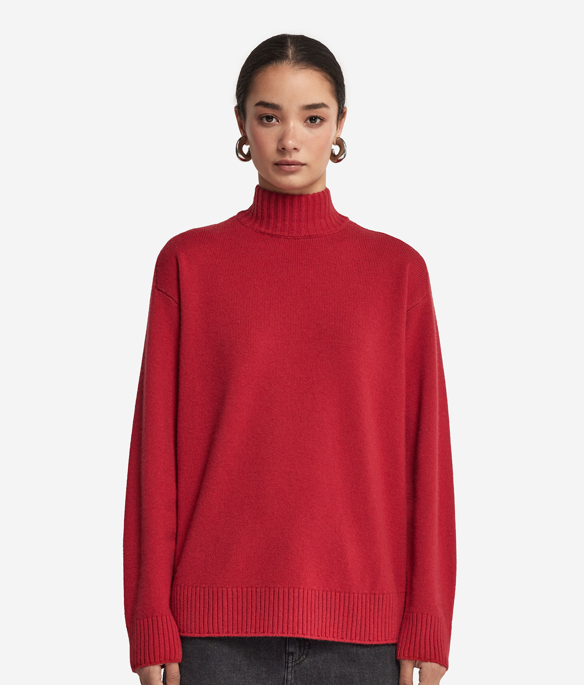 Ultrasoft Cashmere Turtleneck with Set-In Sleeves