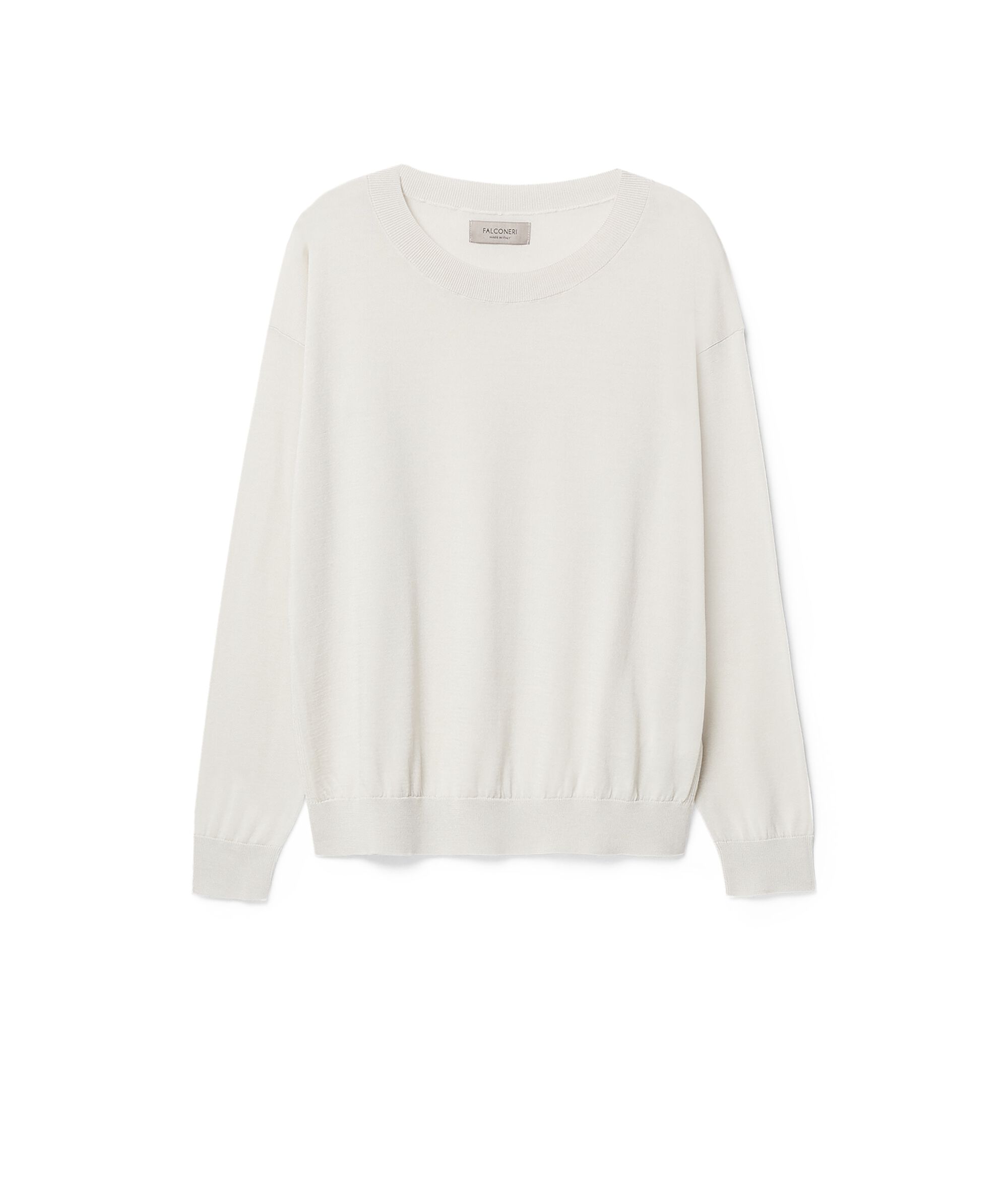 Silk and Cotton Crewneck Sweater