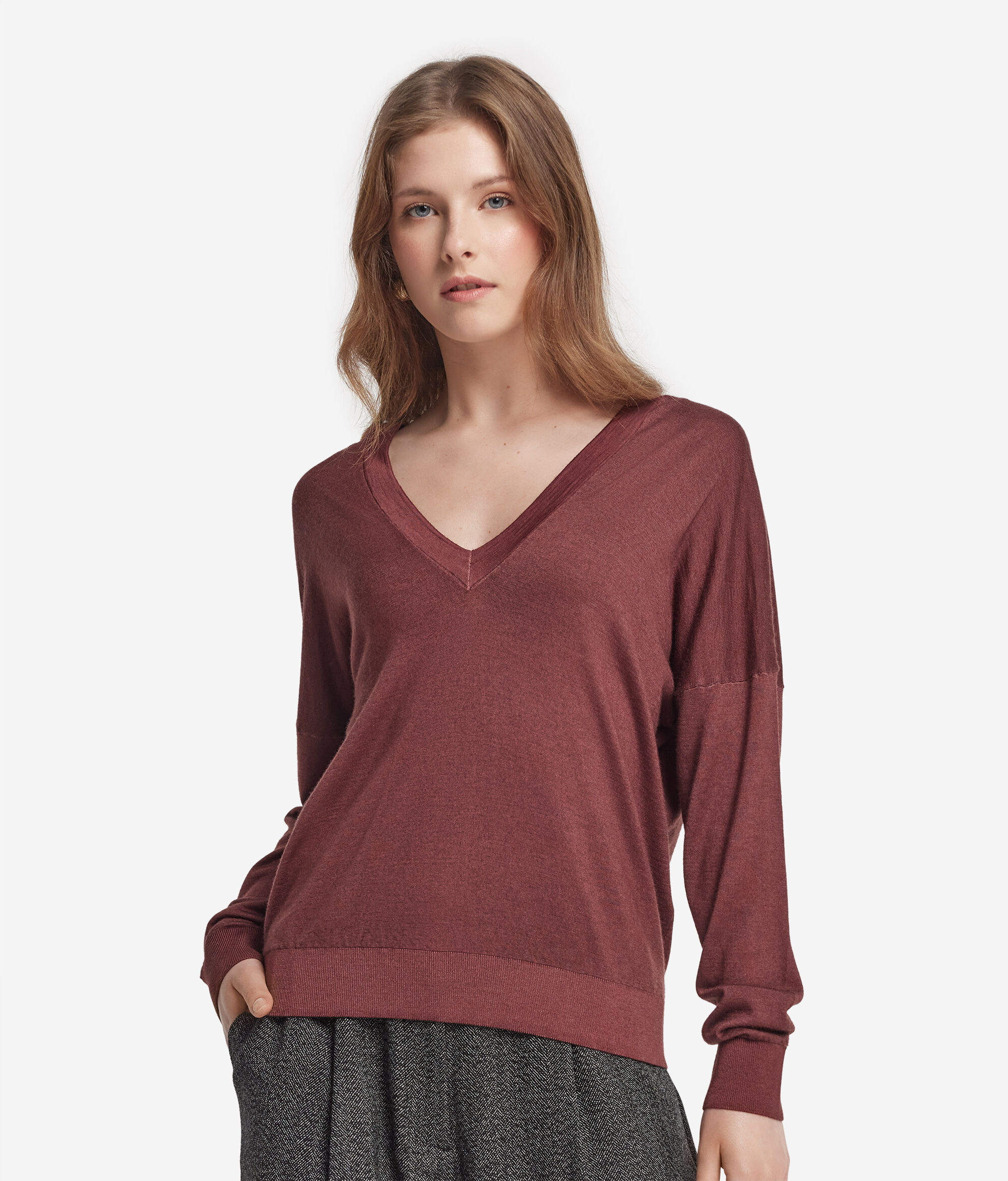Ultrafine Cashmere Double V-Neck Jumper