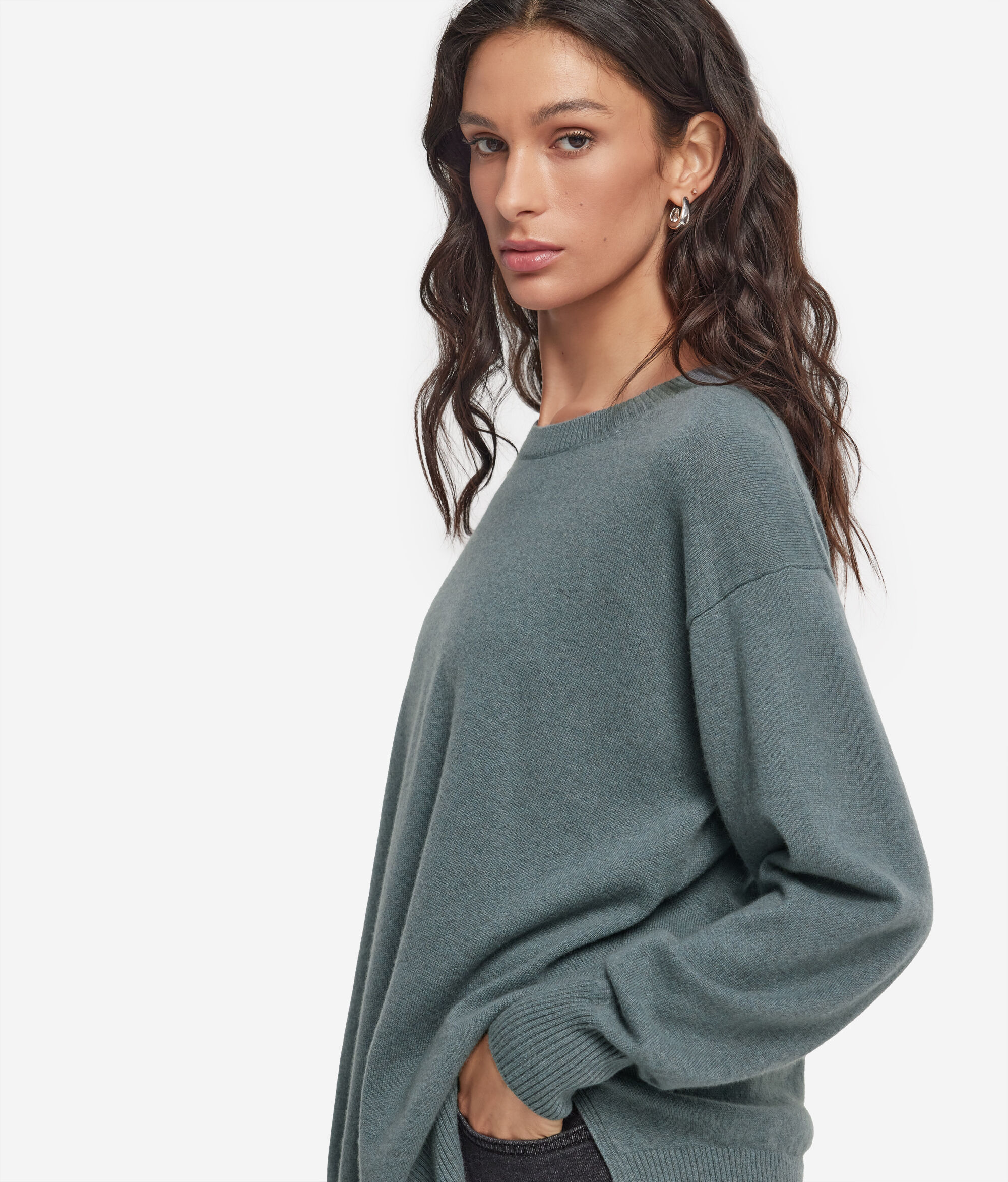 Pull en cachemire ultra-doux avec fentes