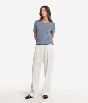 Crew-Neck Cotton T-Shirt Fresh
