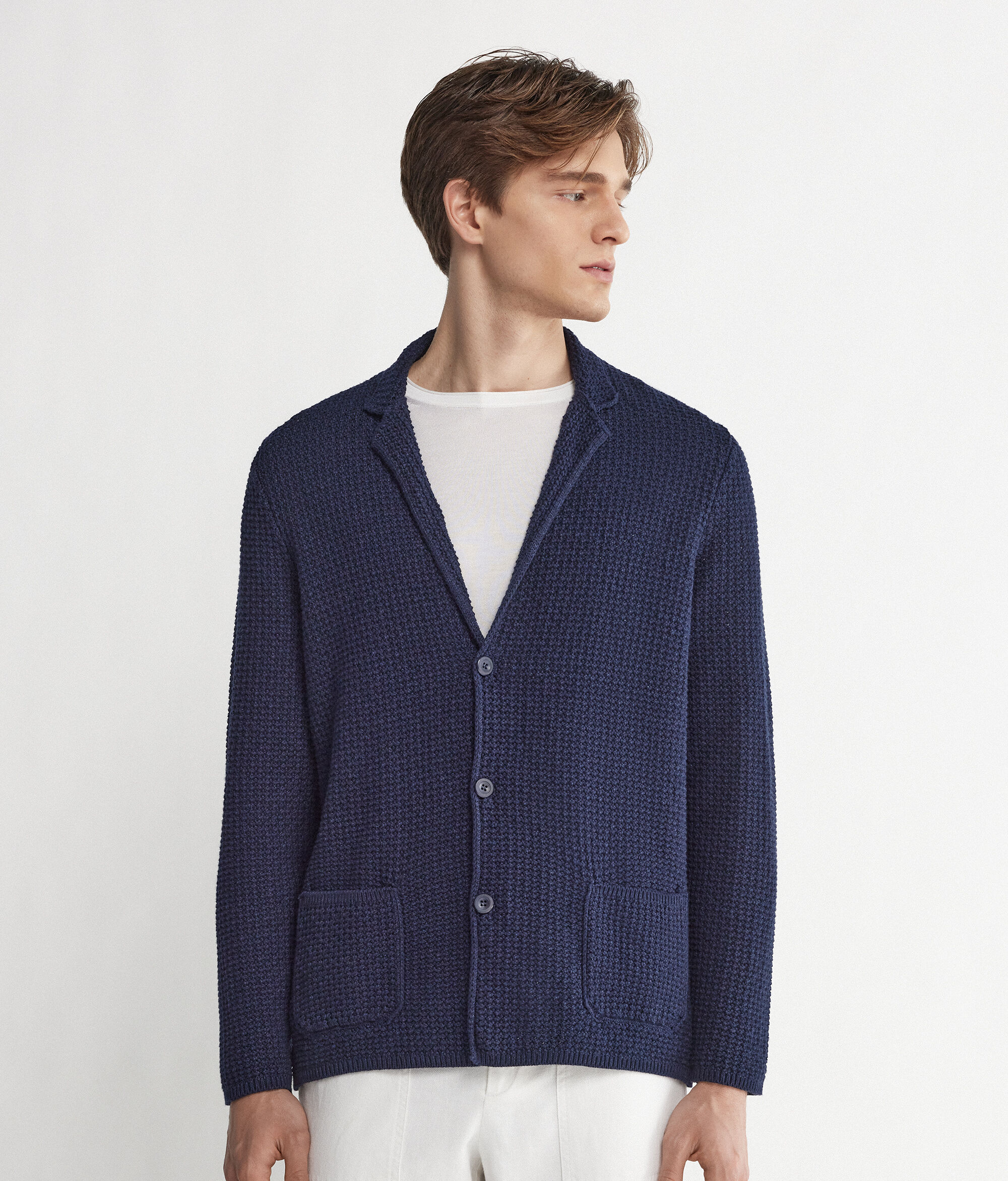 Jacke mit feinem Strukturmuster