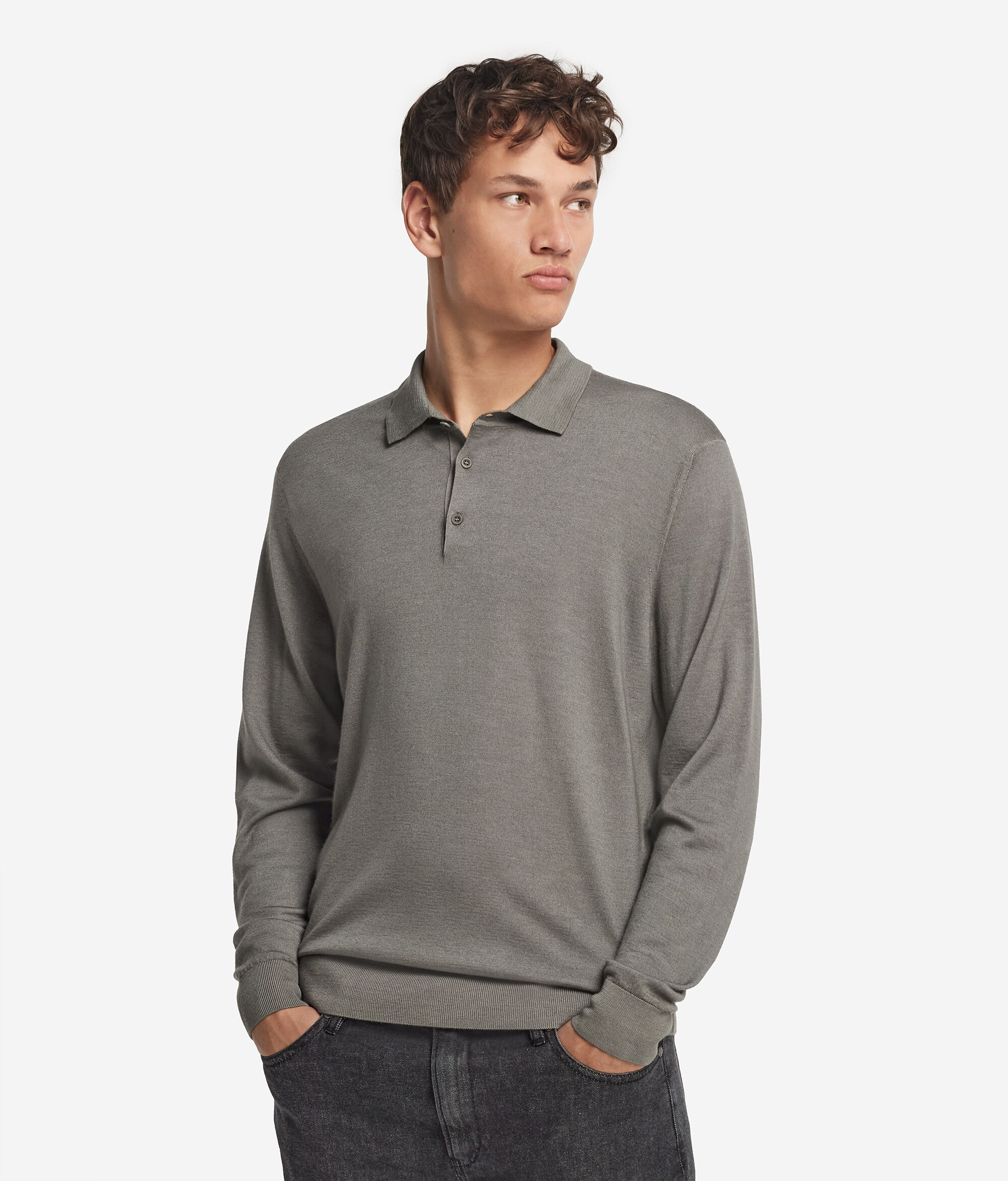 Polo en cachemire ultra-fin
