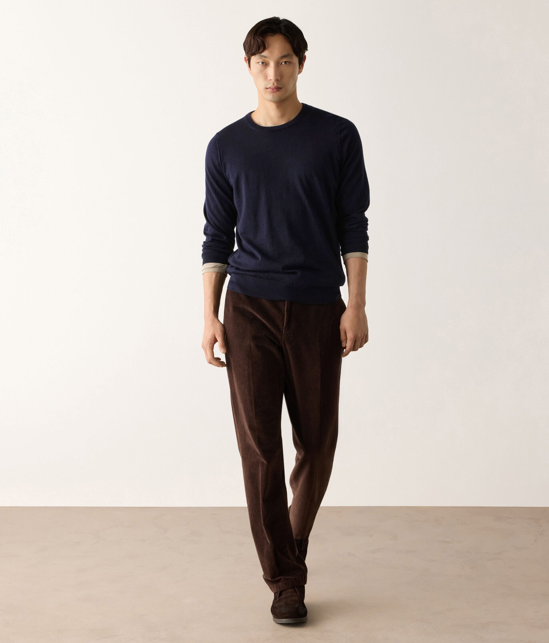 Round-Neck Ultrafine Cashmere Jumper