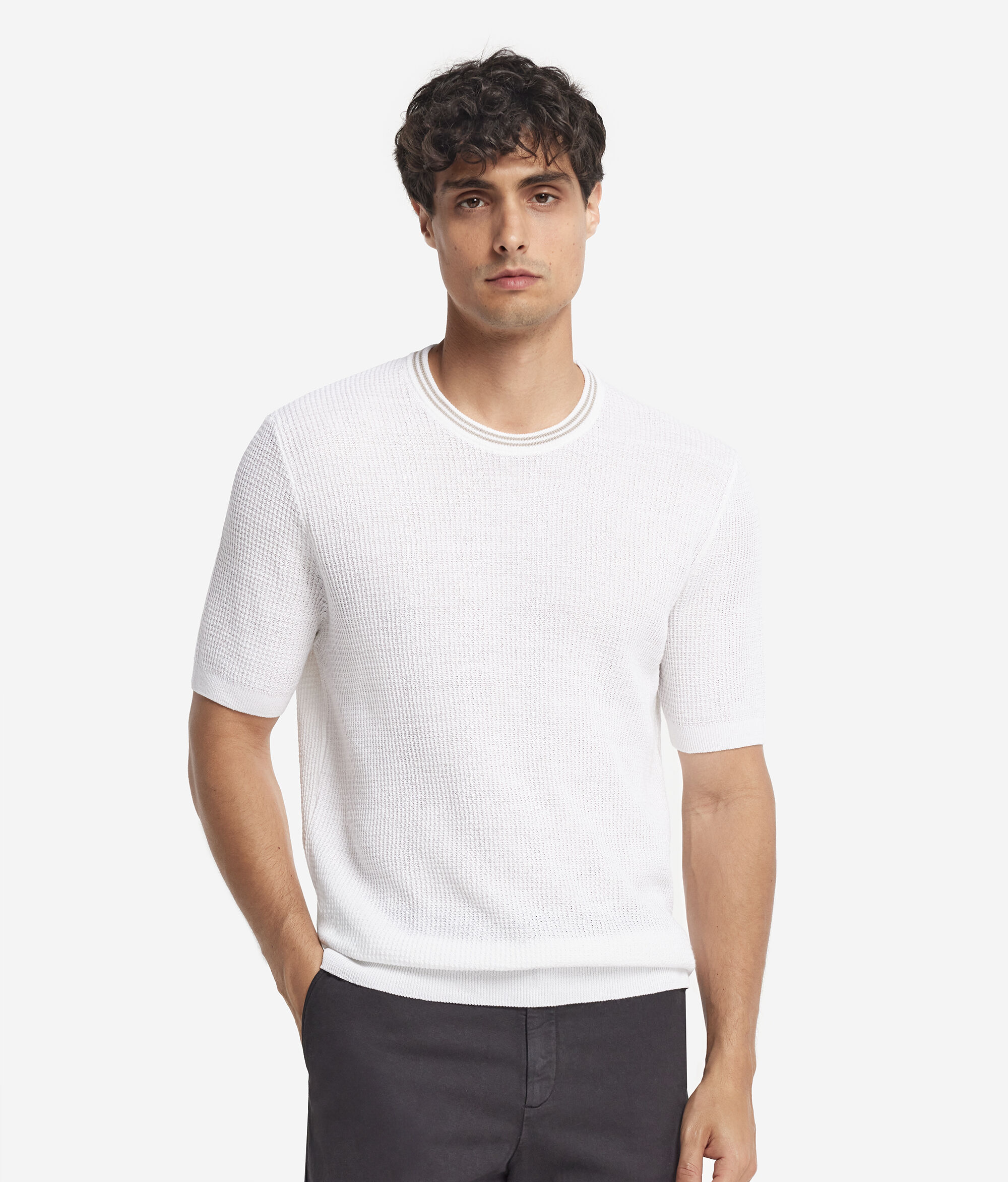 Waffle Knit T-Shirt
