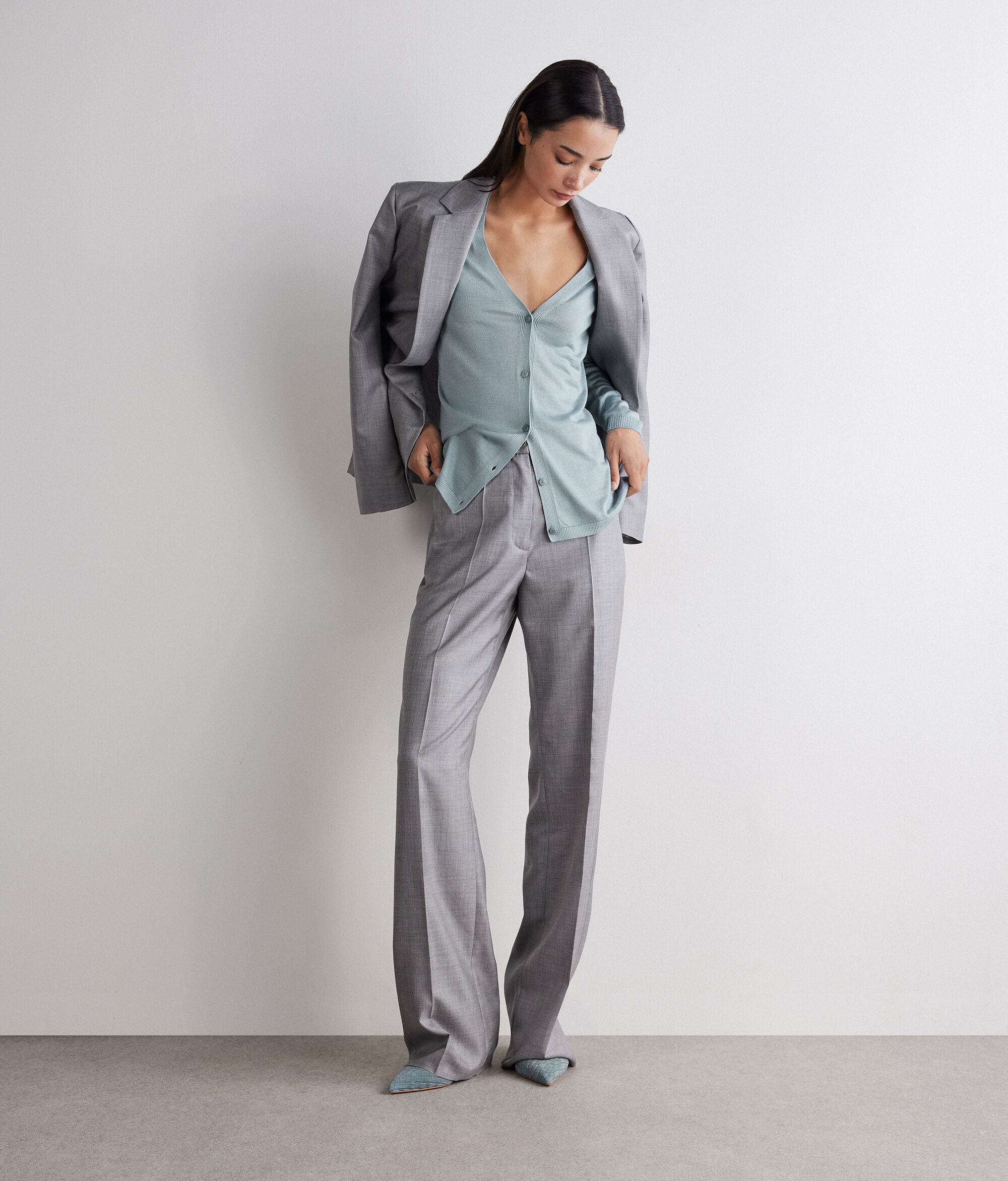 Jersei escot en V Silkfine Cashmere