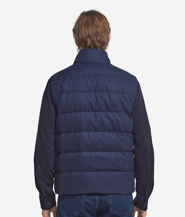 Пуховый жилет из кашемира и шелка