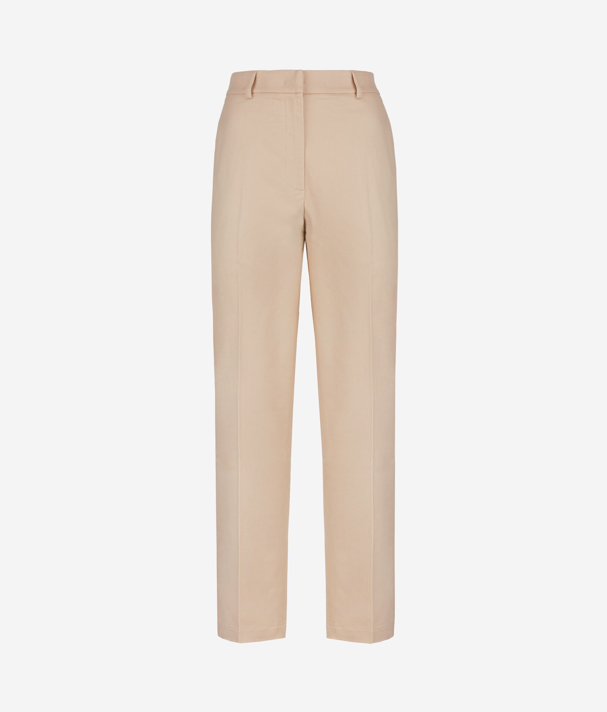 Cotton cashmere cigarette trousers