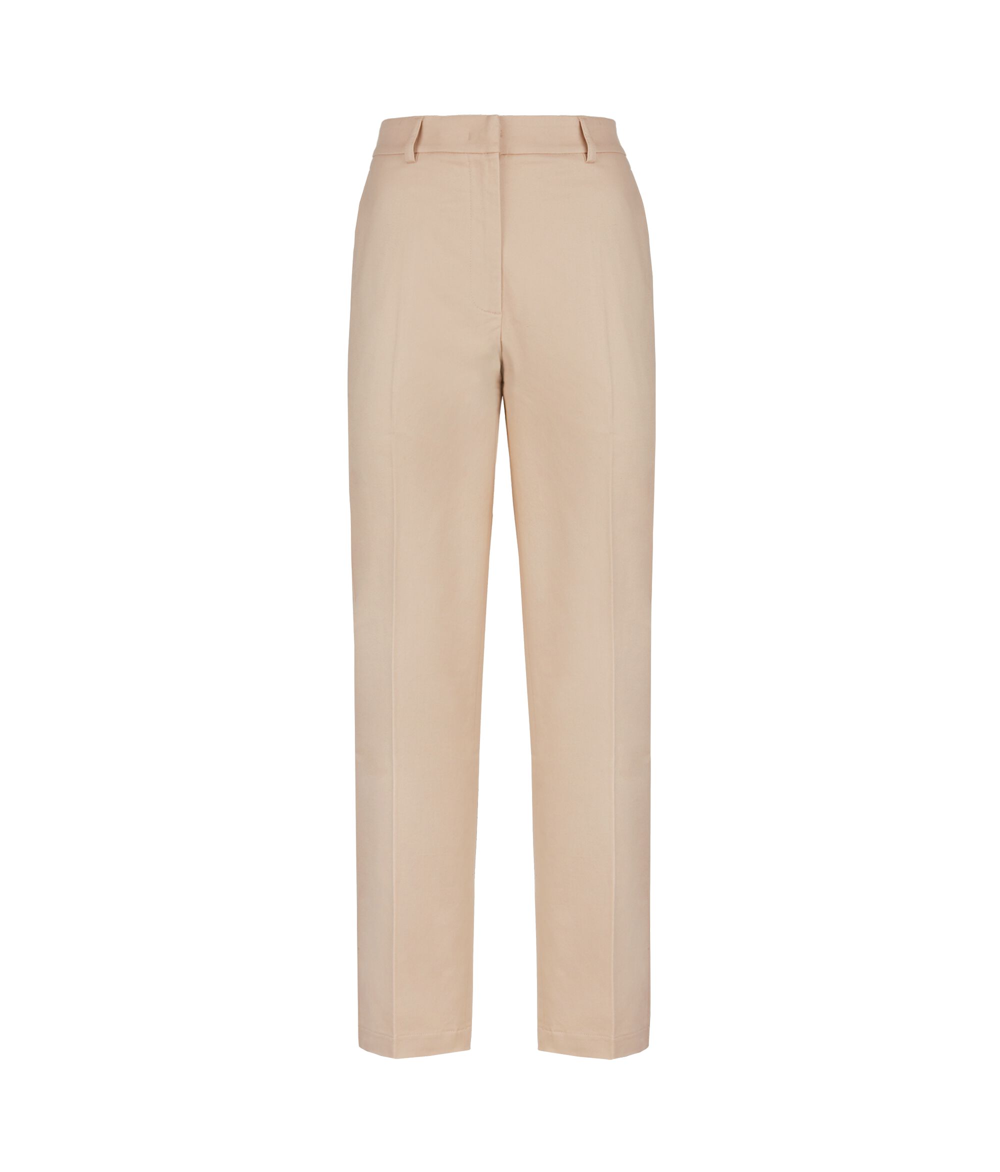 Cotton cashmere cigarette trousers