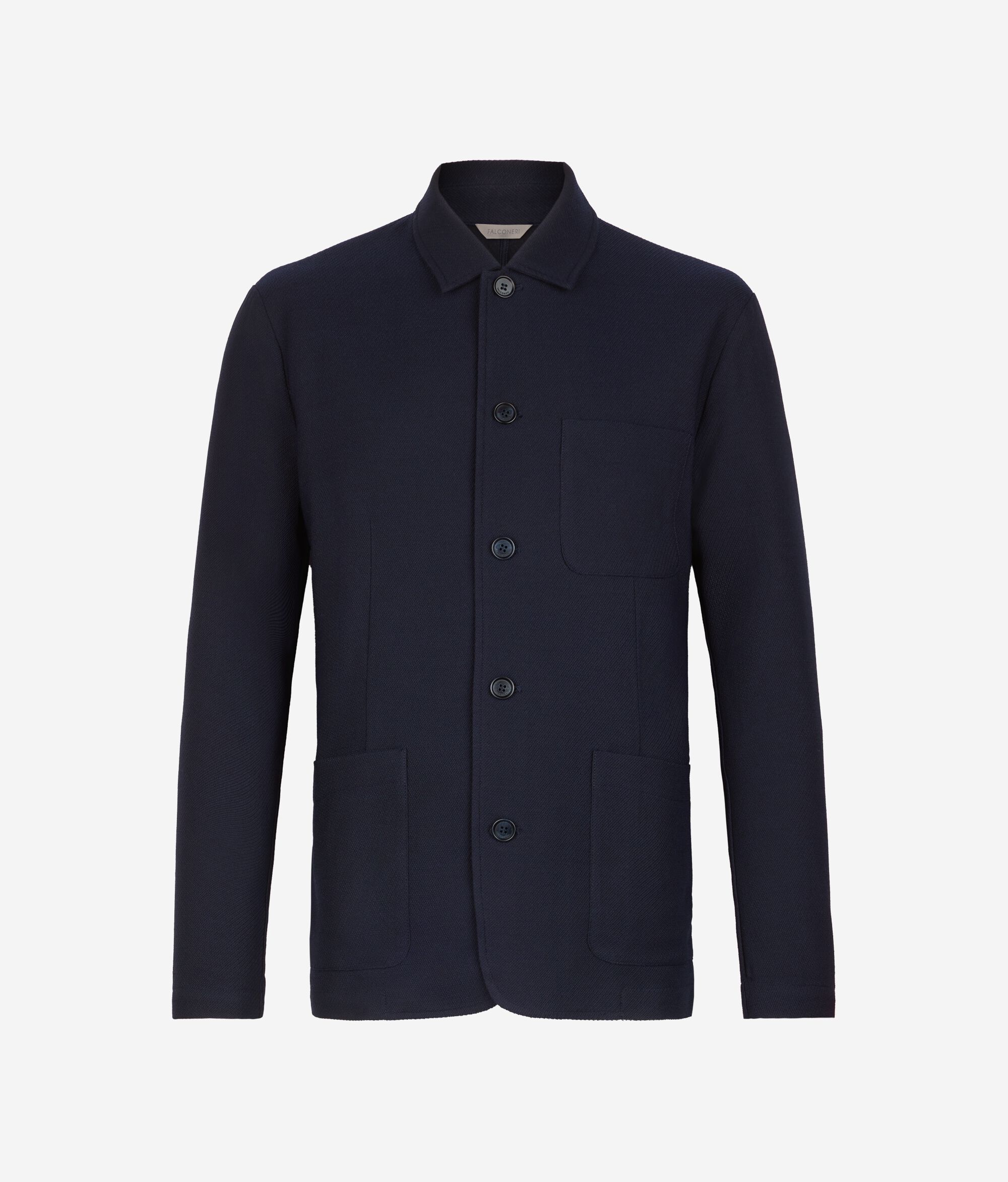 Veste à revers en laine