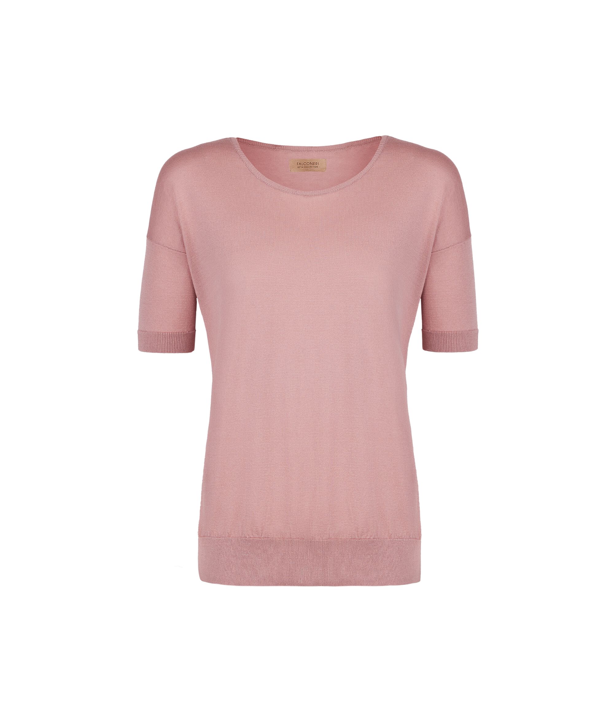 Silk and Cotton Round-Neck Jumper