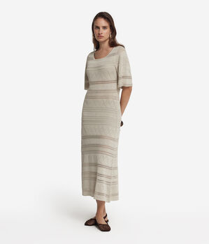 Crochet-Effect Dress