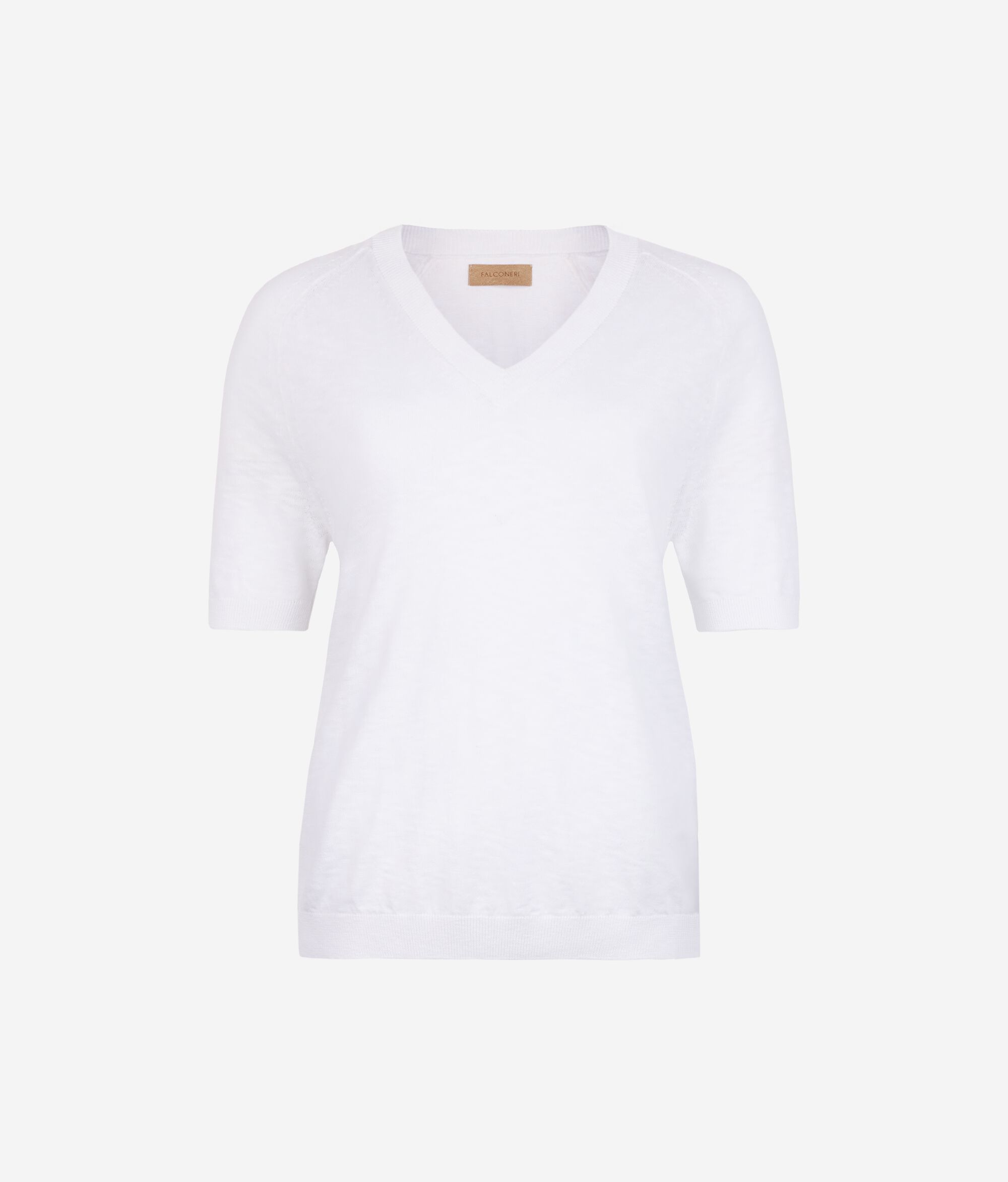 Half Sleeve V-neck Twist T-Shirt