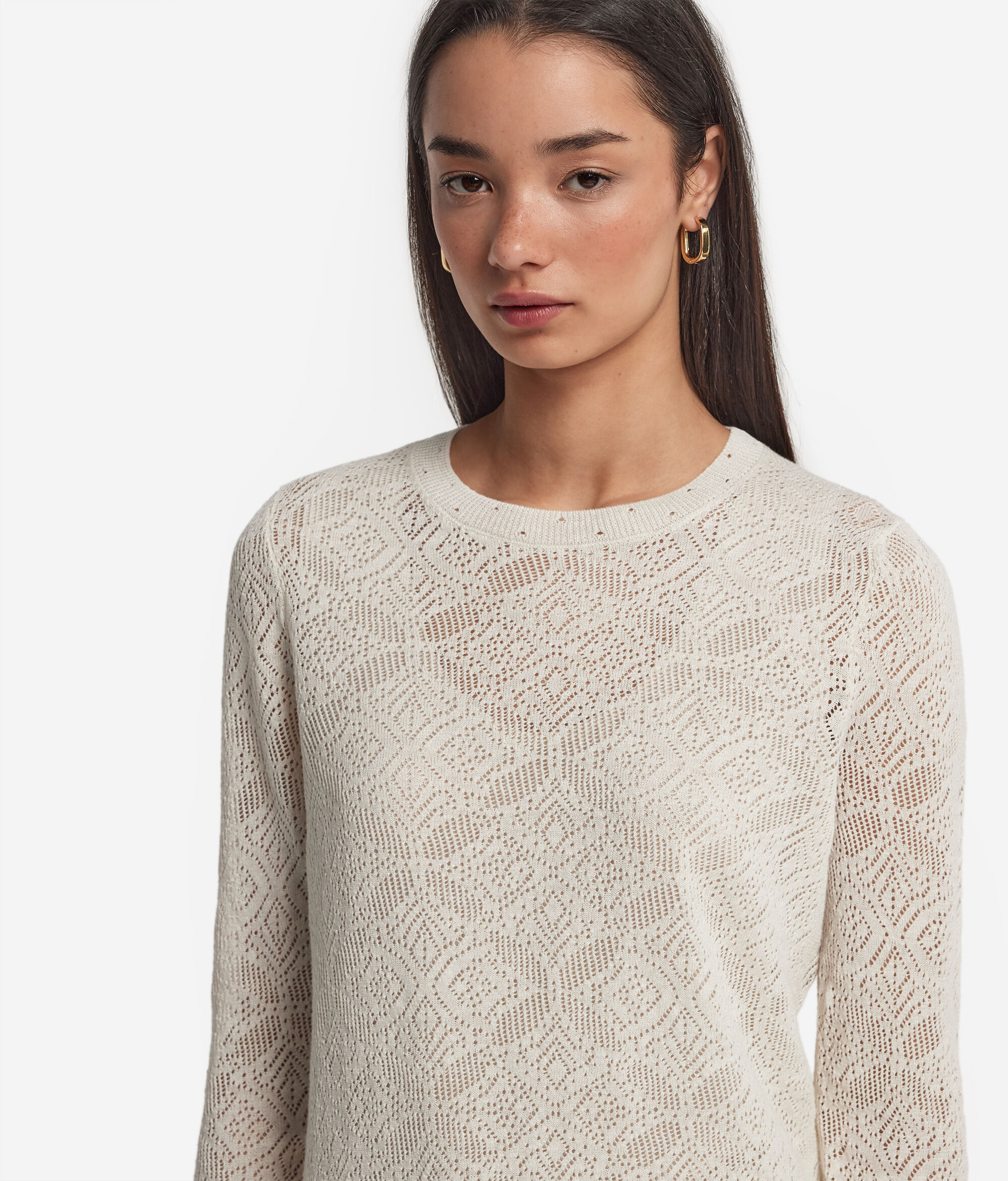 Lace Stitch Openwork Top