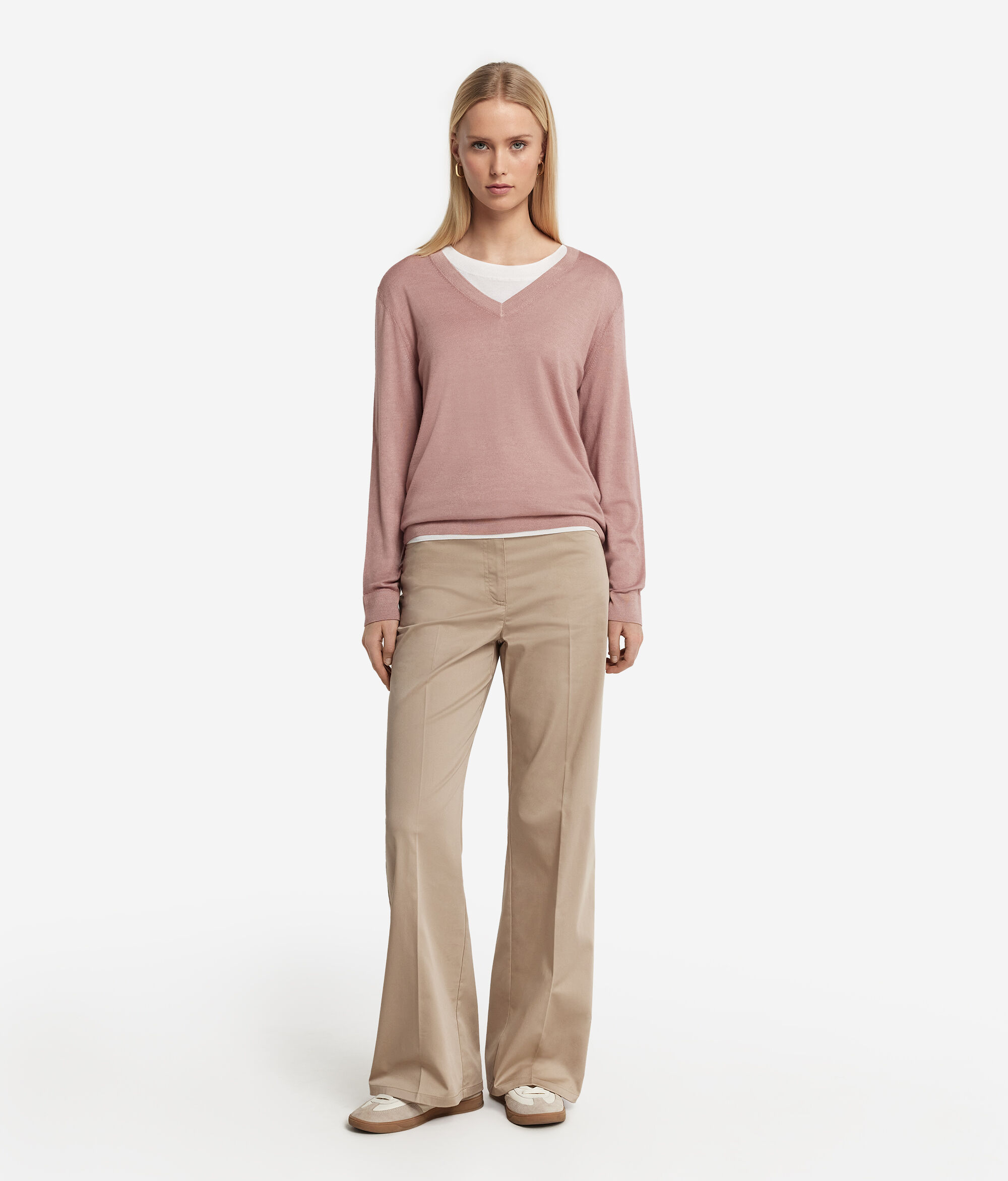 Ultrafine Cashmere V-Neck Sweater