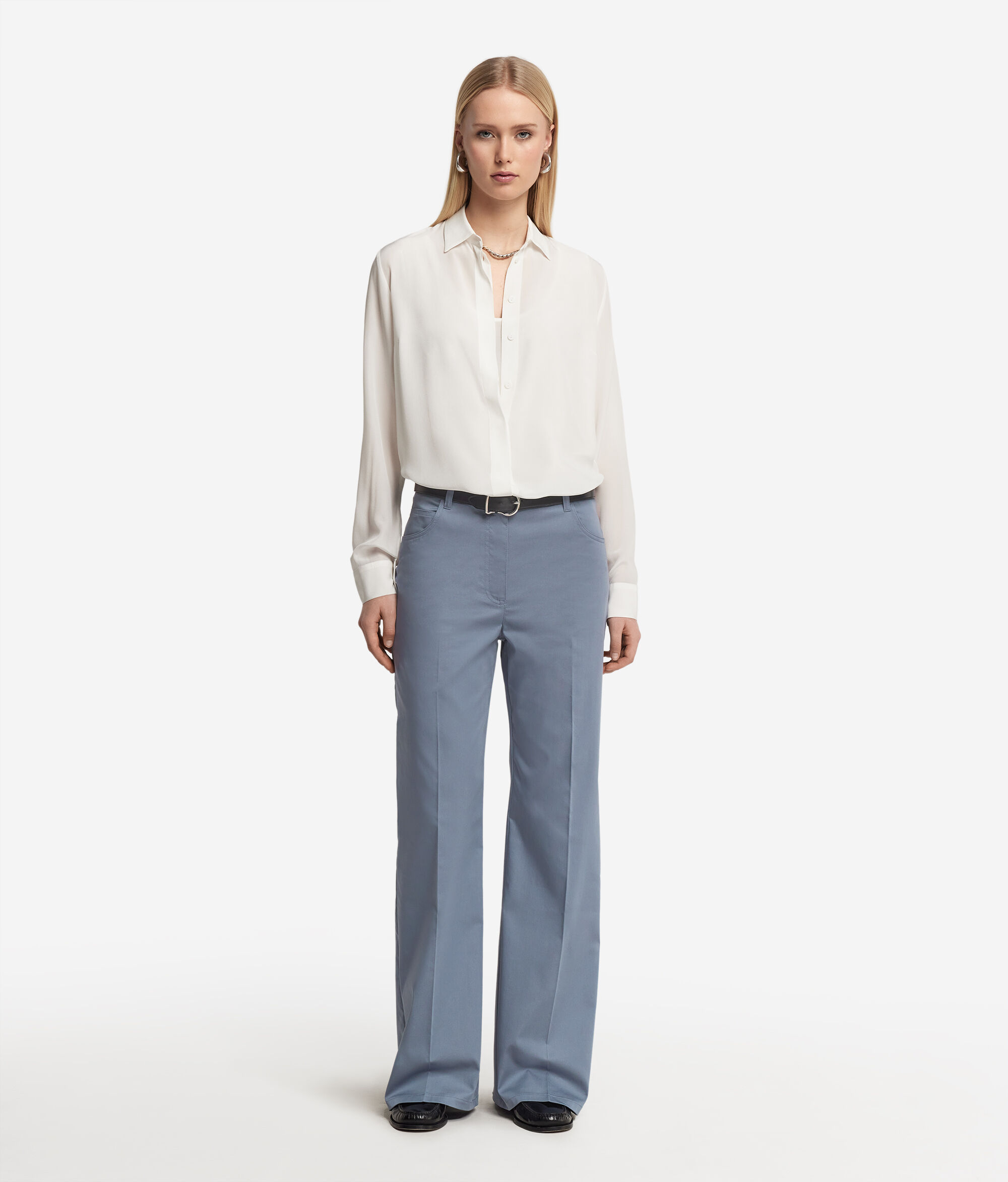 Palazzo Trousers in Cotton