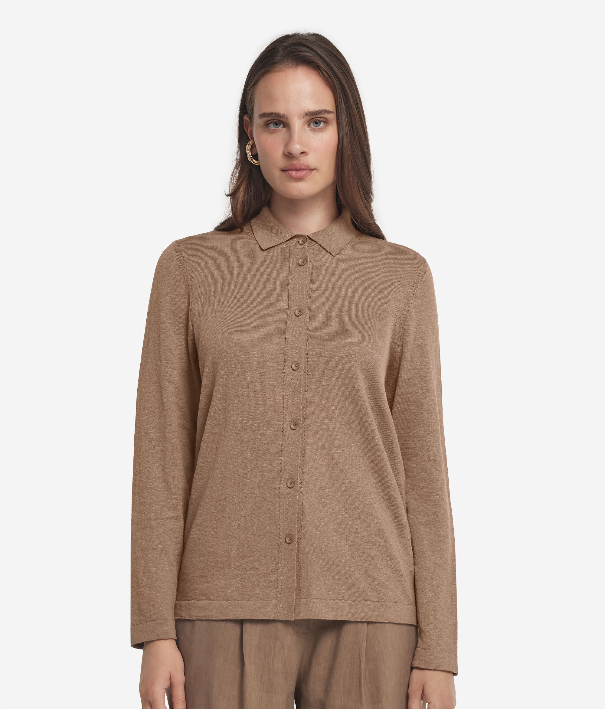 Chemise à manches longues en coton