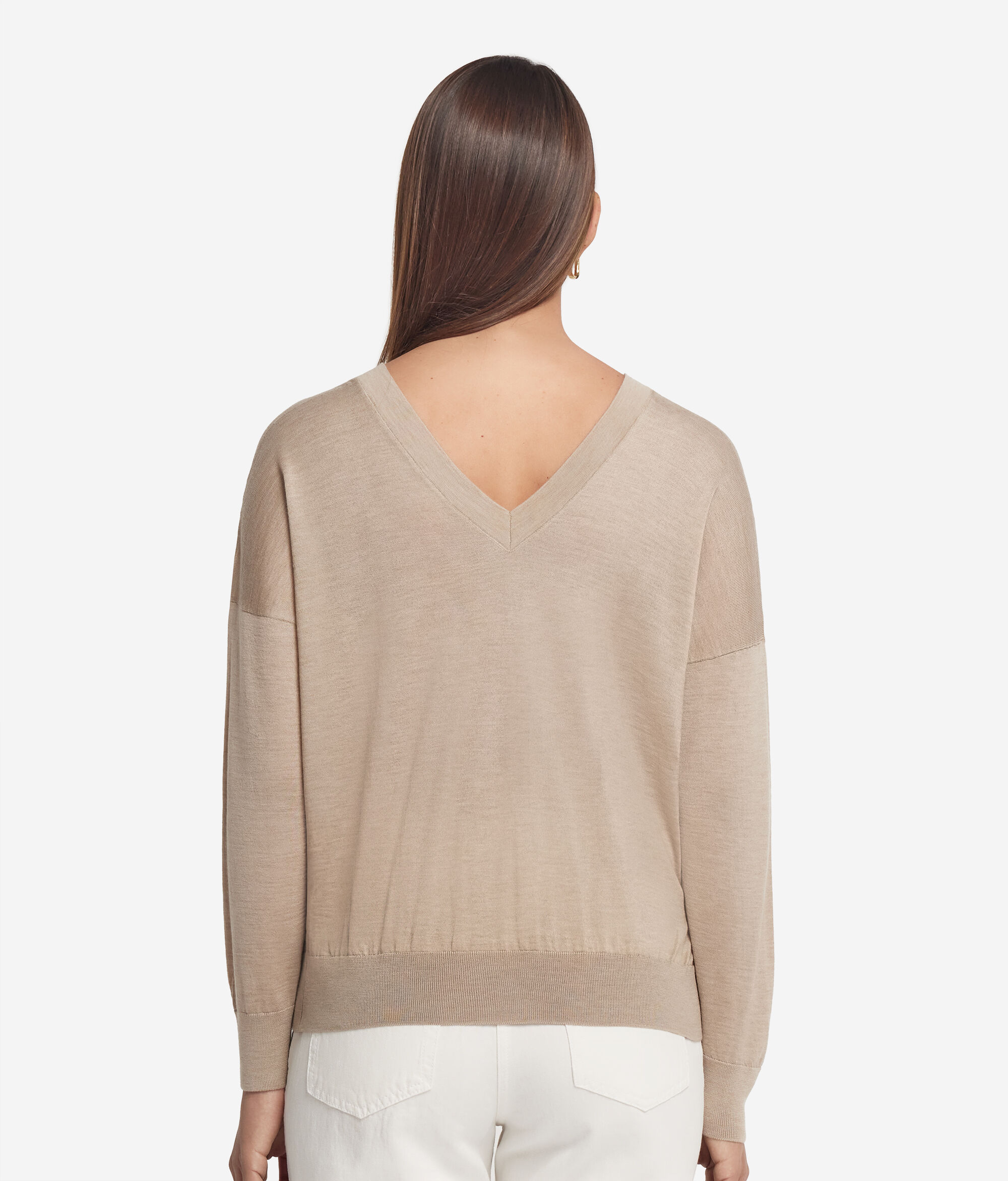 Ultrafine Cashmere Double V-Neck Sweater