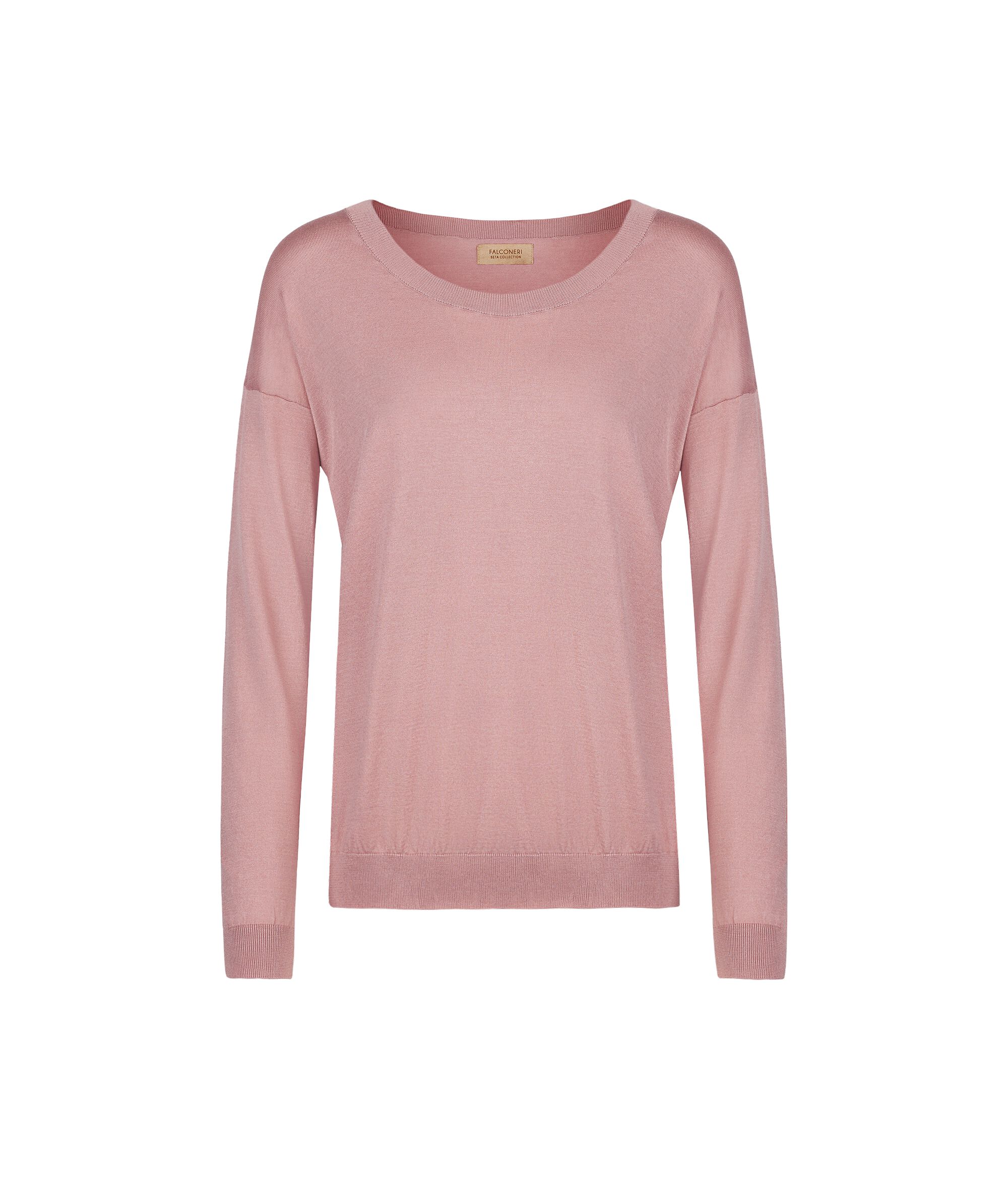 Silk and Cotton Crewneck Sweater