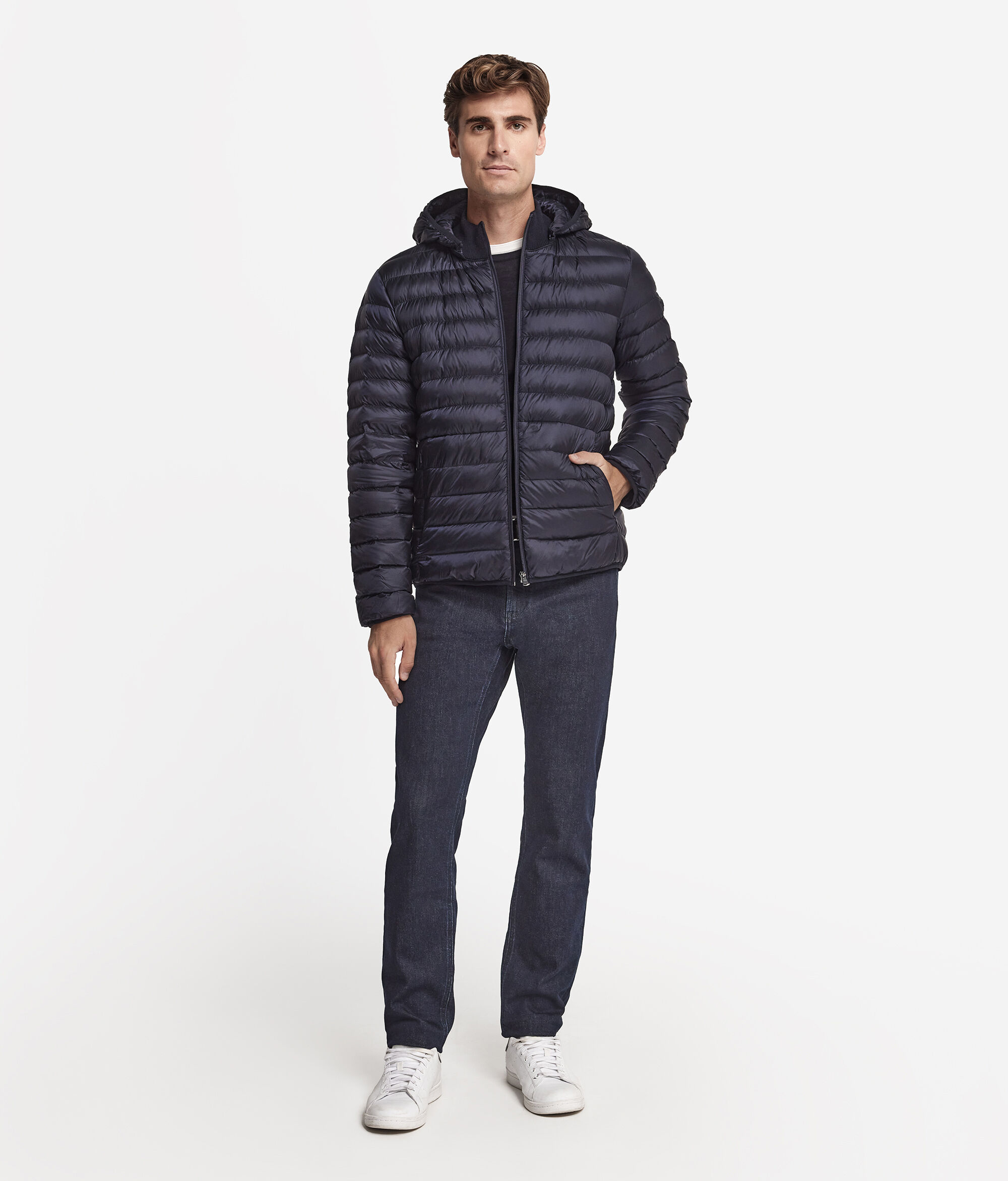 Péřová bunda s vnitřní stranou z kašmíru