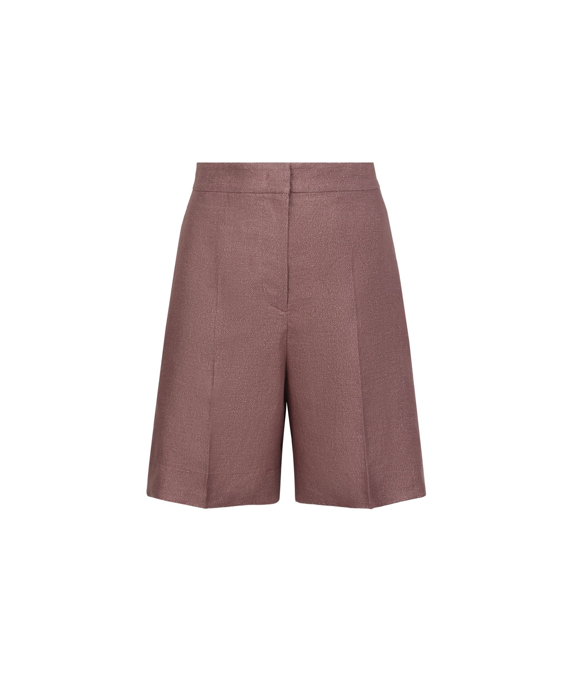 Bermuda en lin avec lamé