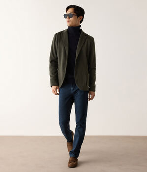 Wool jersey jacket
