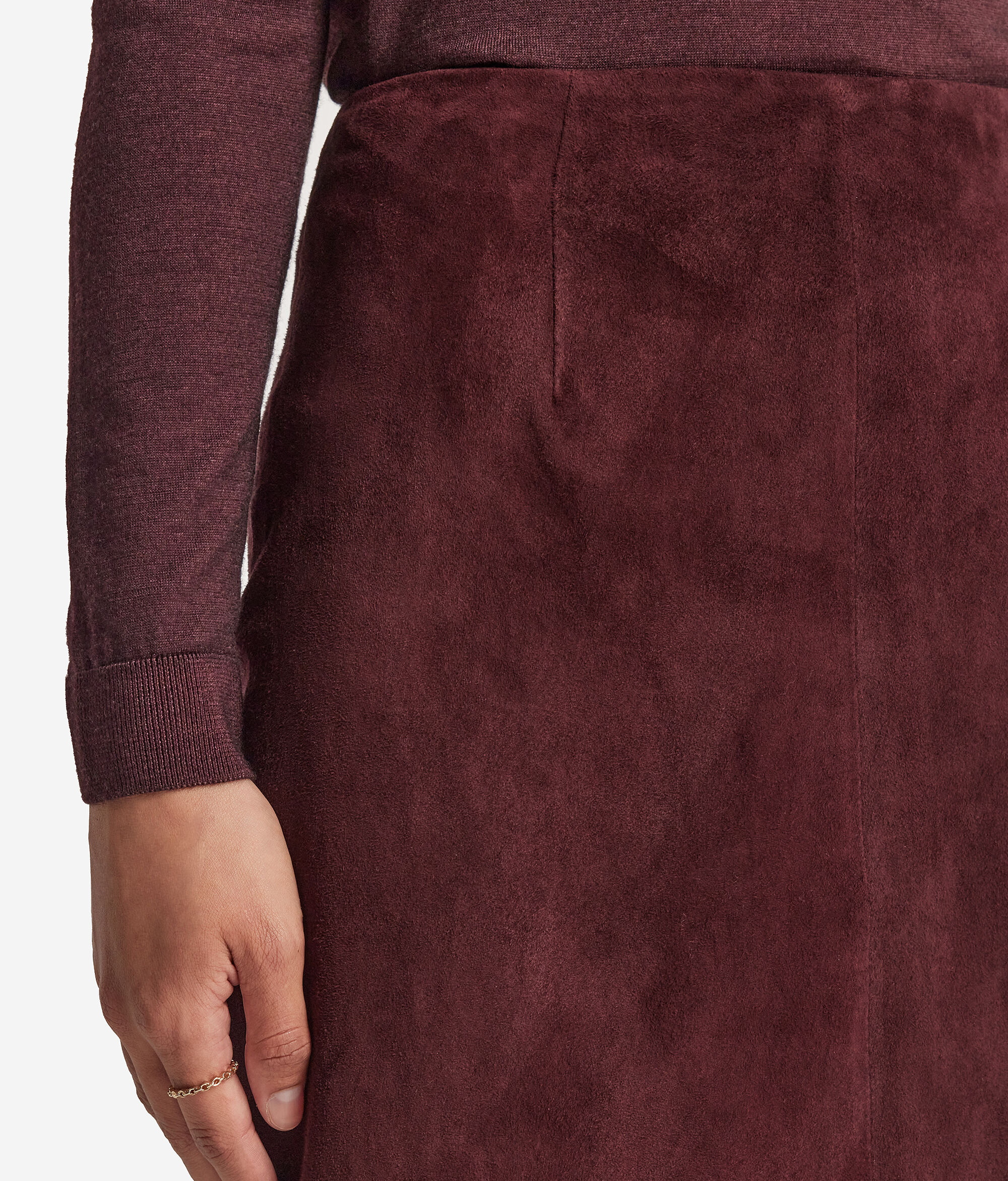 Юбка из замши