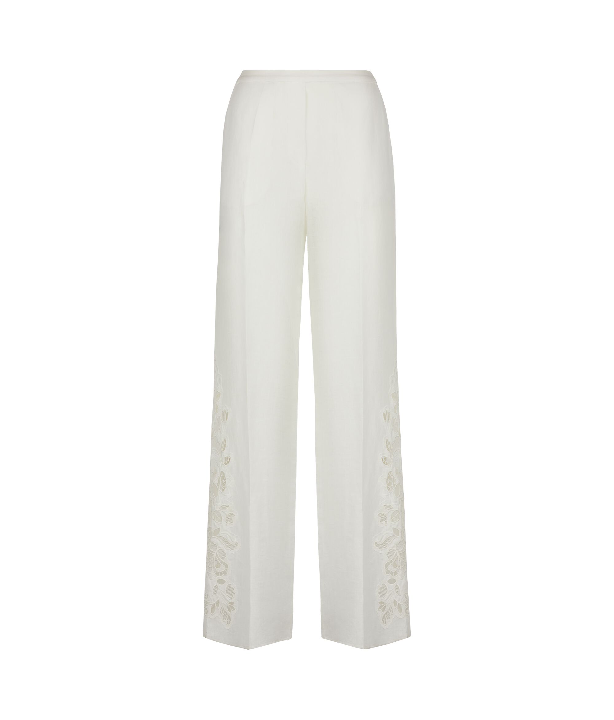 Bestickte Leinenhose