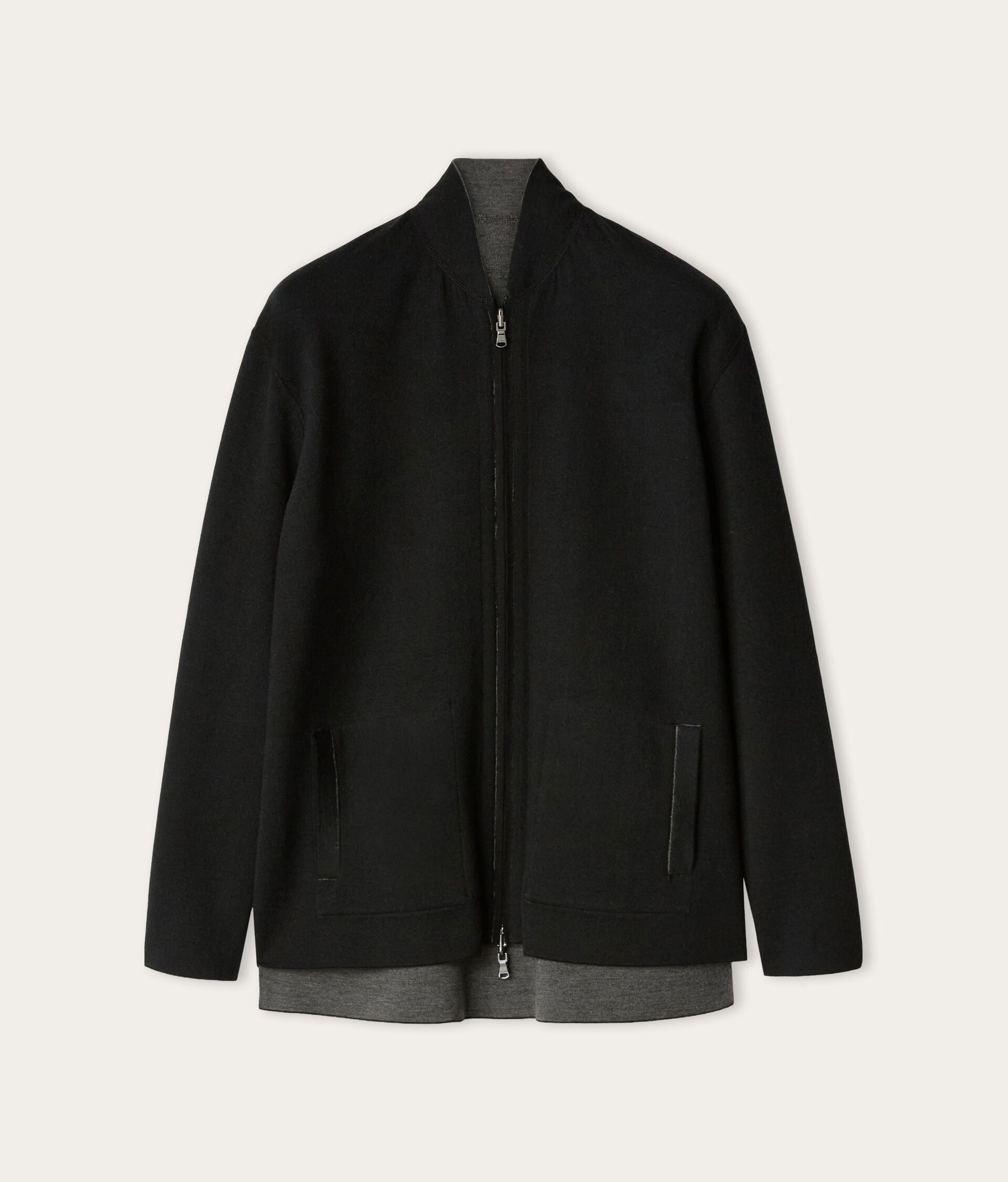 Reversible sweatshirt in Ultrafine Cashmere