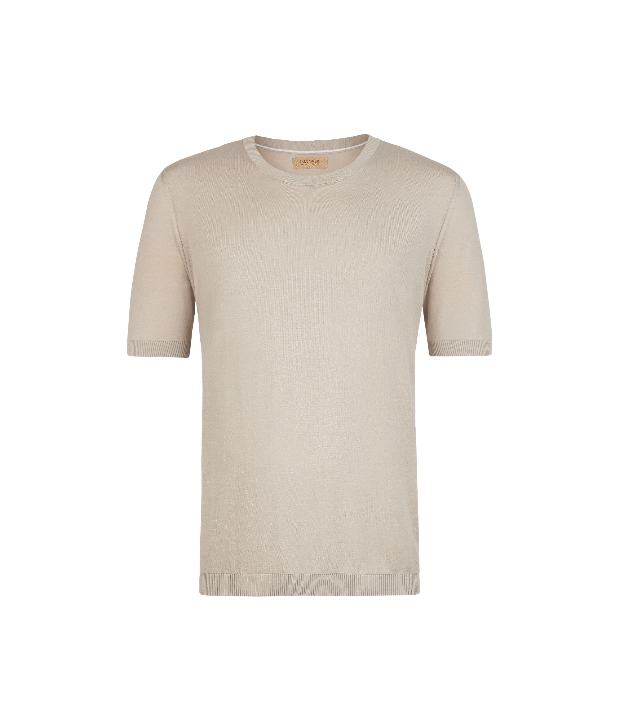 T-Shirt aus Baumwolle und Seide