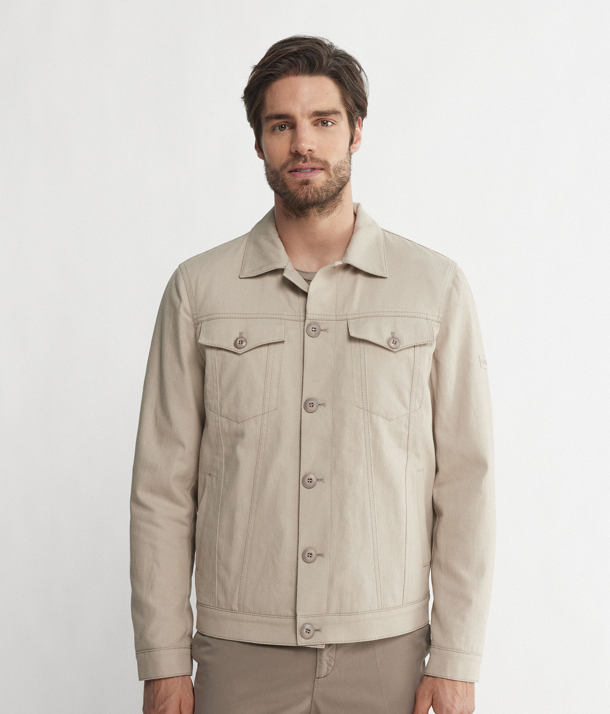 Cashmere and Denim Short Jacket