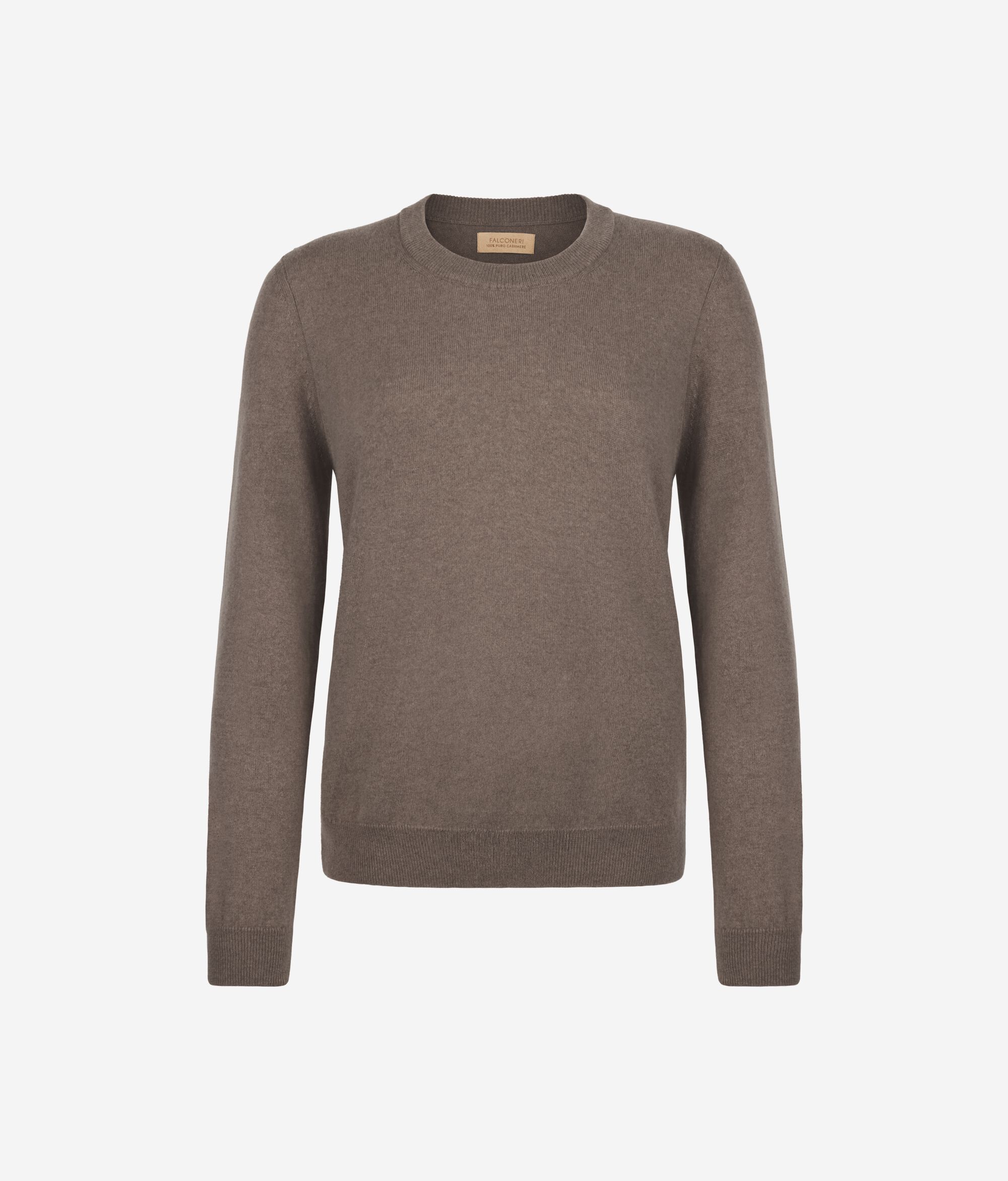 Long-Sleeved Ultrasoft Cashmere Round-Neck Jumper