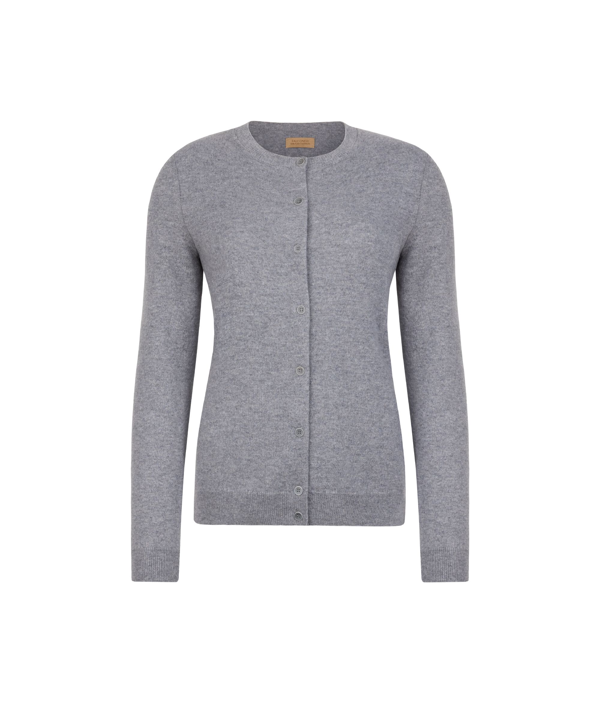 Strickjacke mit Rundhalsausschnitt aus Kaschmir Ultrasoft