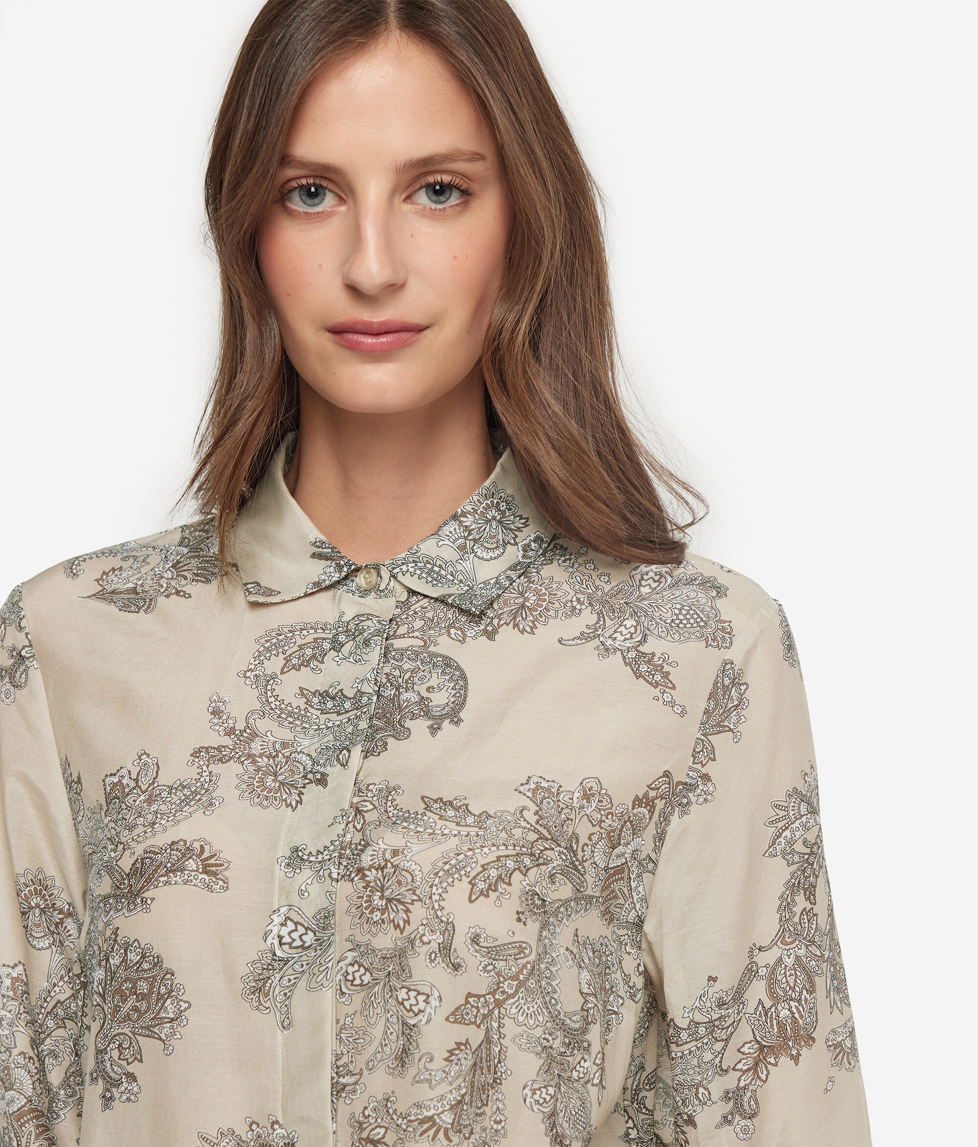 Chemise en mousseline imprimée