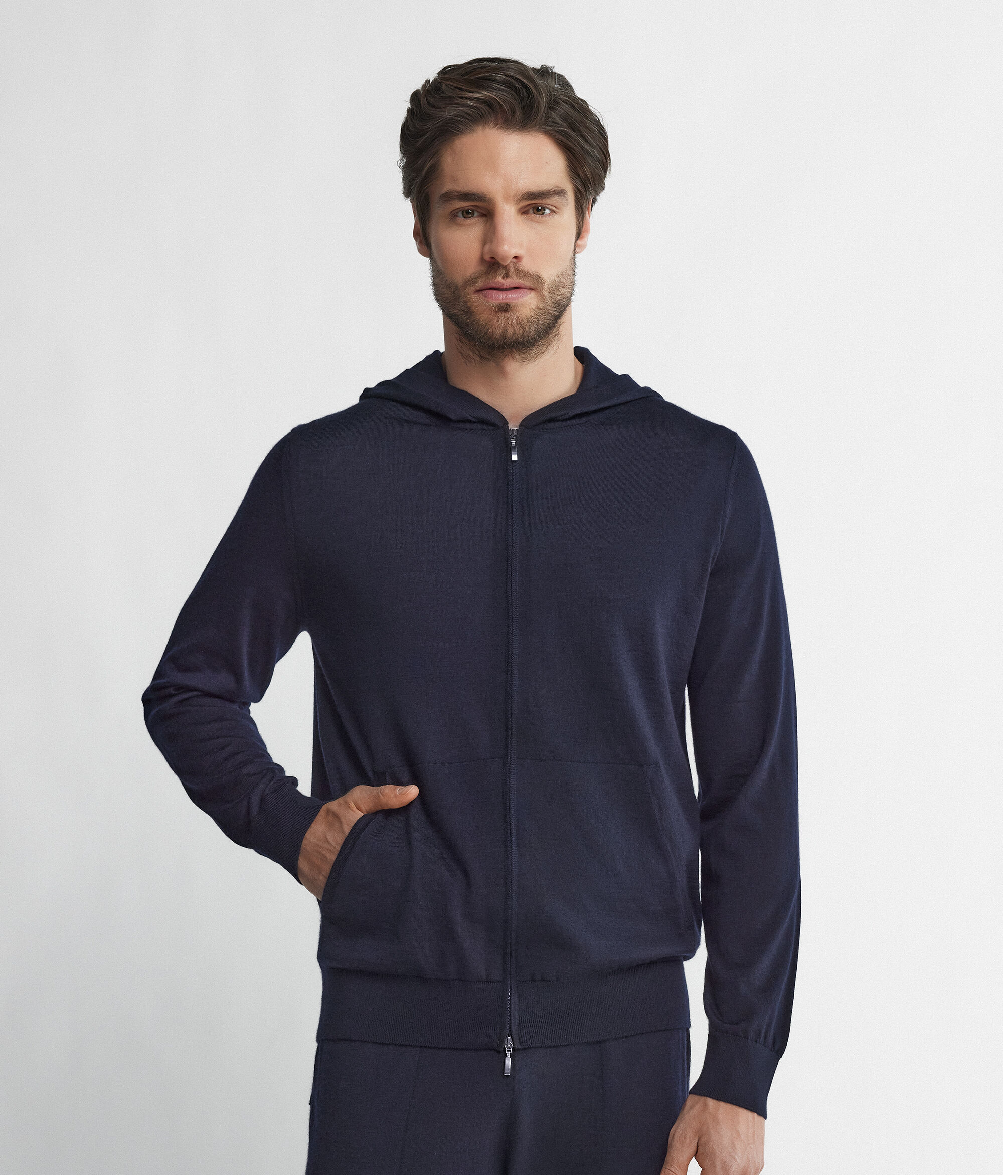 Hooded Sweatshirt in Ultrafine Cashmere