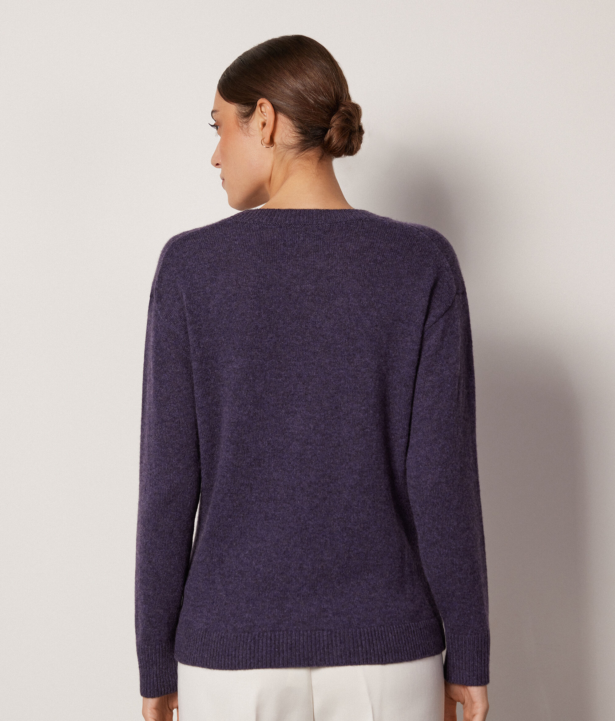 Pull femme en cachemire ultra-doux à col rond