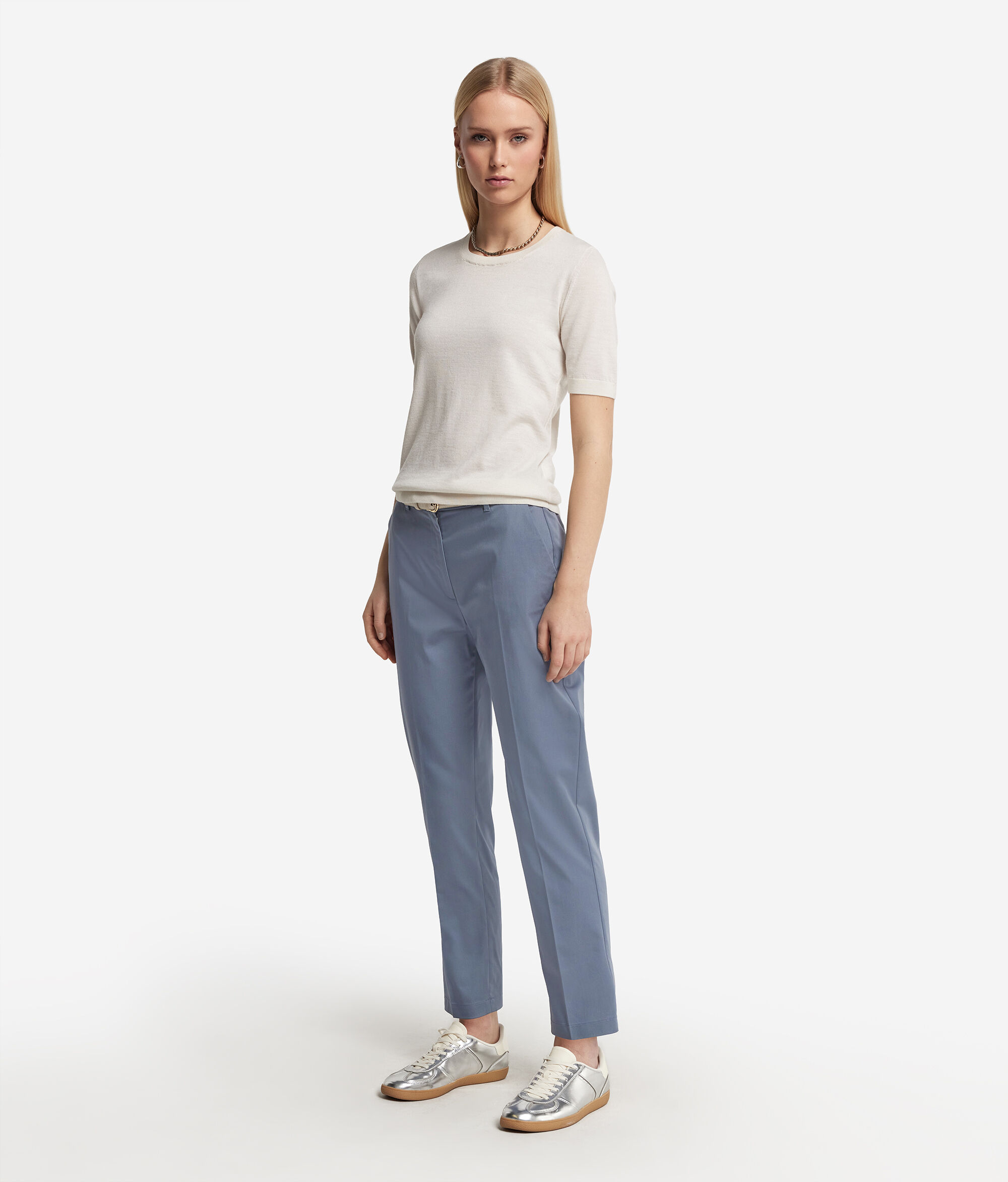 Pantalons de tub amb cremallera